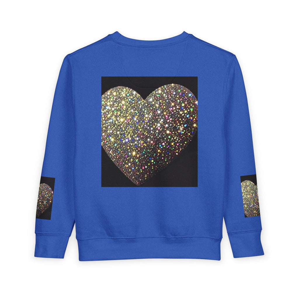 Glitter Heart Toddler Sweatshirt — Sparkly Sequin Heart Pullover for Kids
