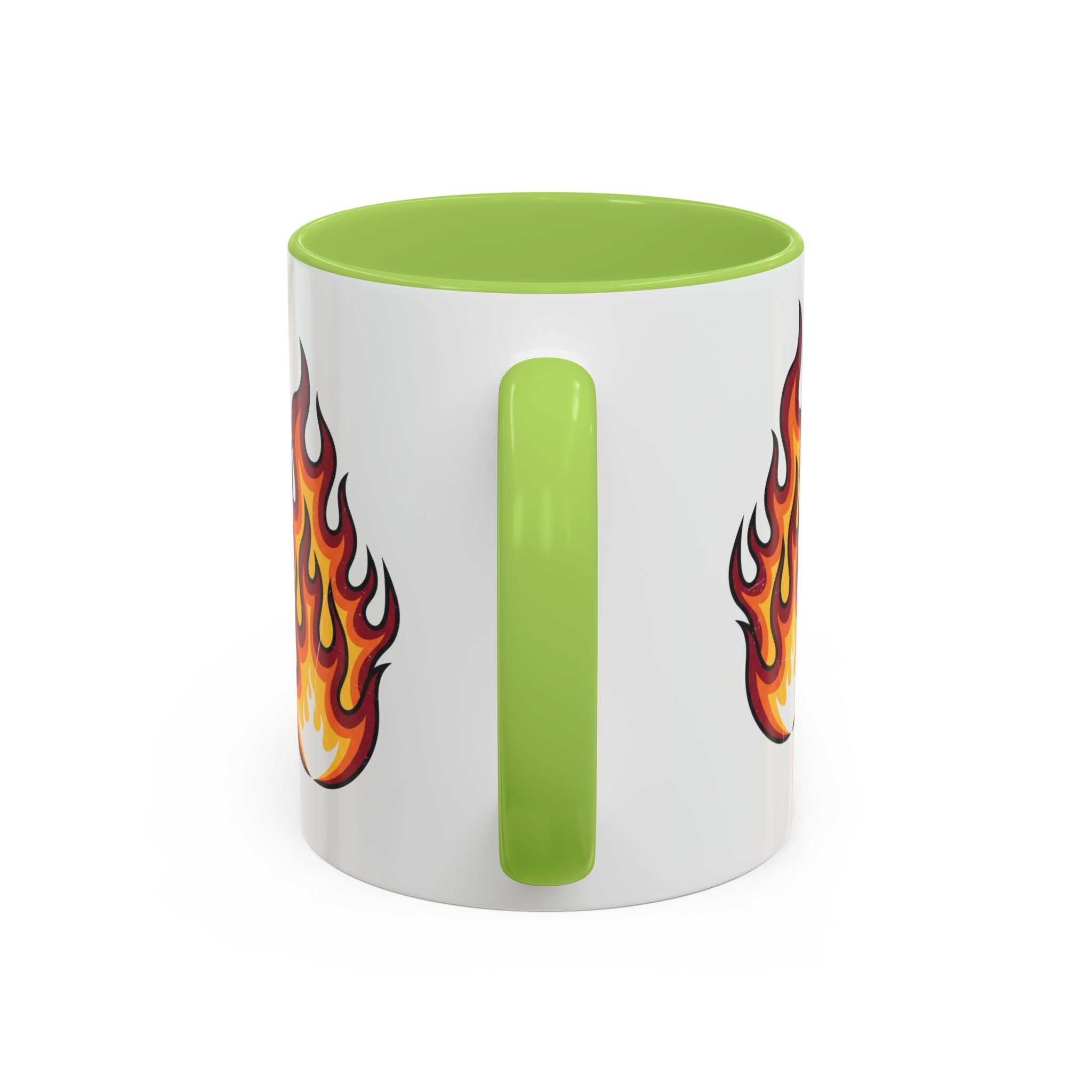 Flame Graphic Coffee Mug - Bold Accent Fire Design (11/15oz)