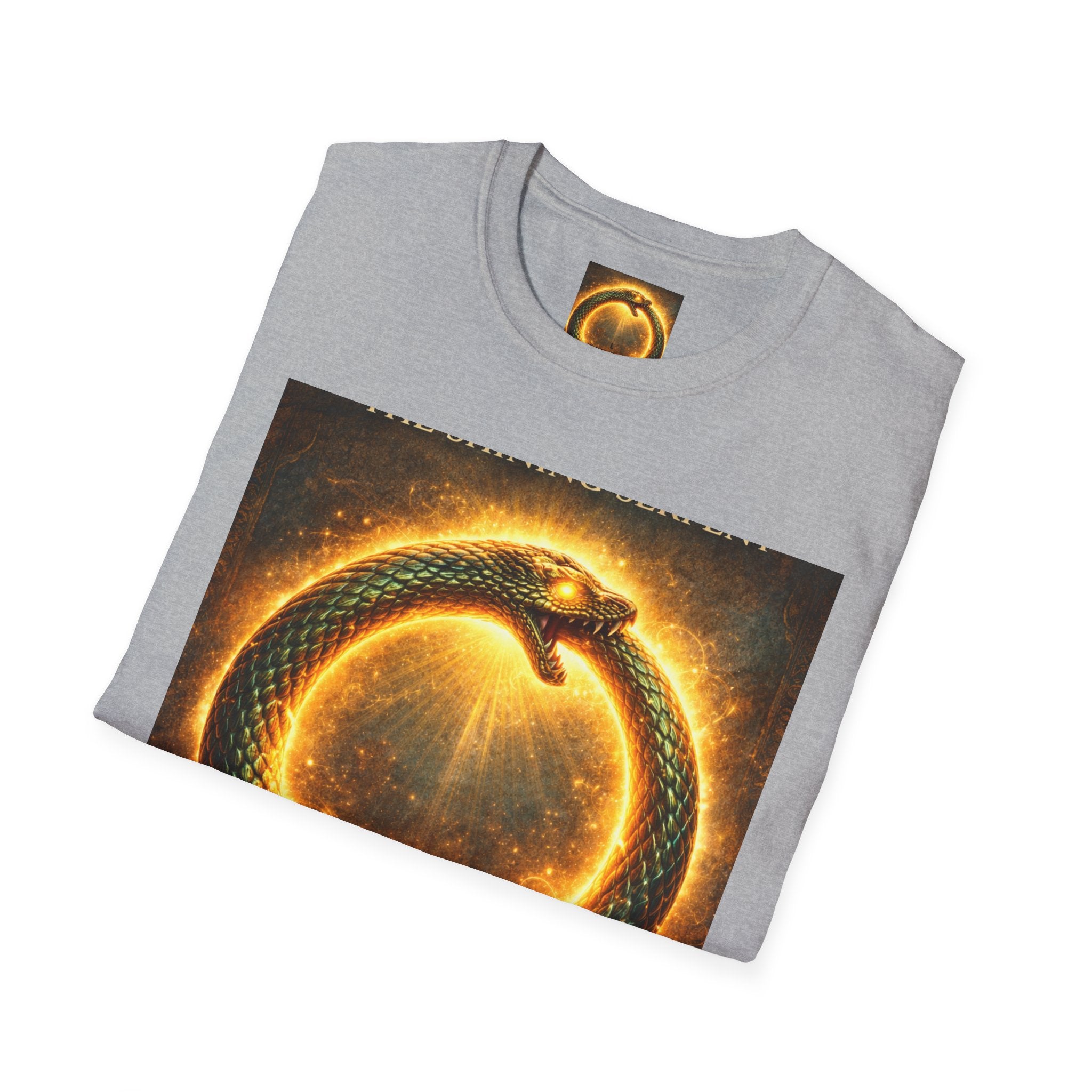 Ouroboros Flame T-Shirt — Fiery Snake Circle Graphic Tee