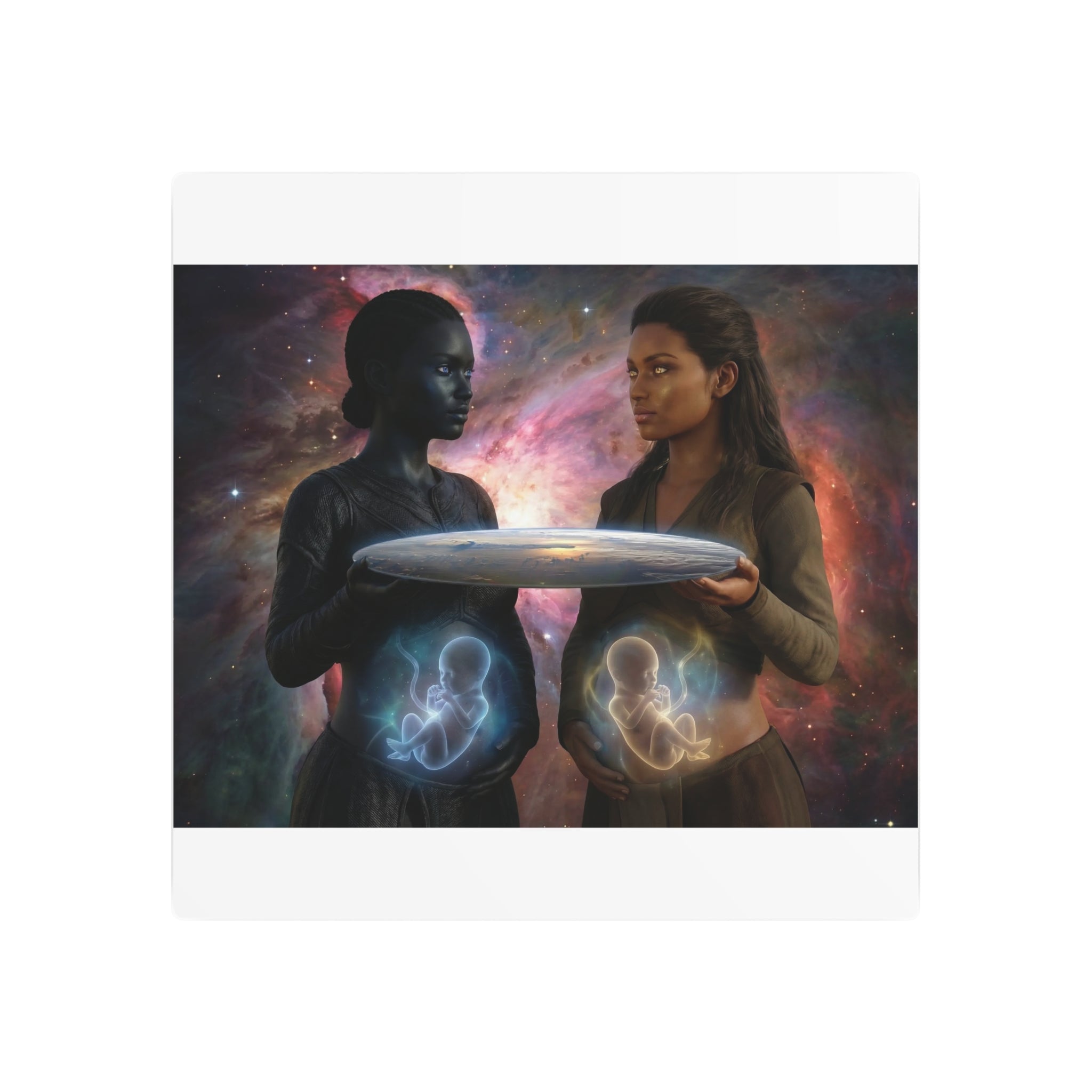 Metal Art Sign — Cosmic Mothers Artwork