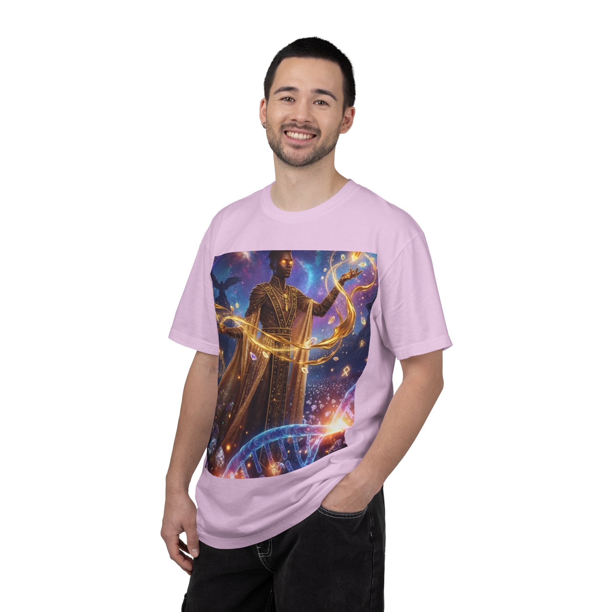 Cosmic Sorcerer T-Shirt — Celestial Magic Art Tee