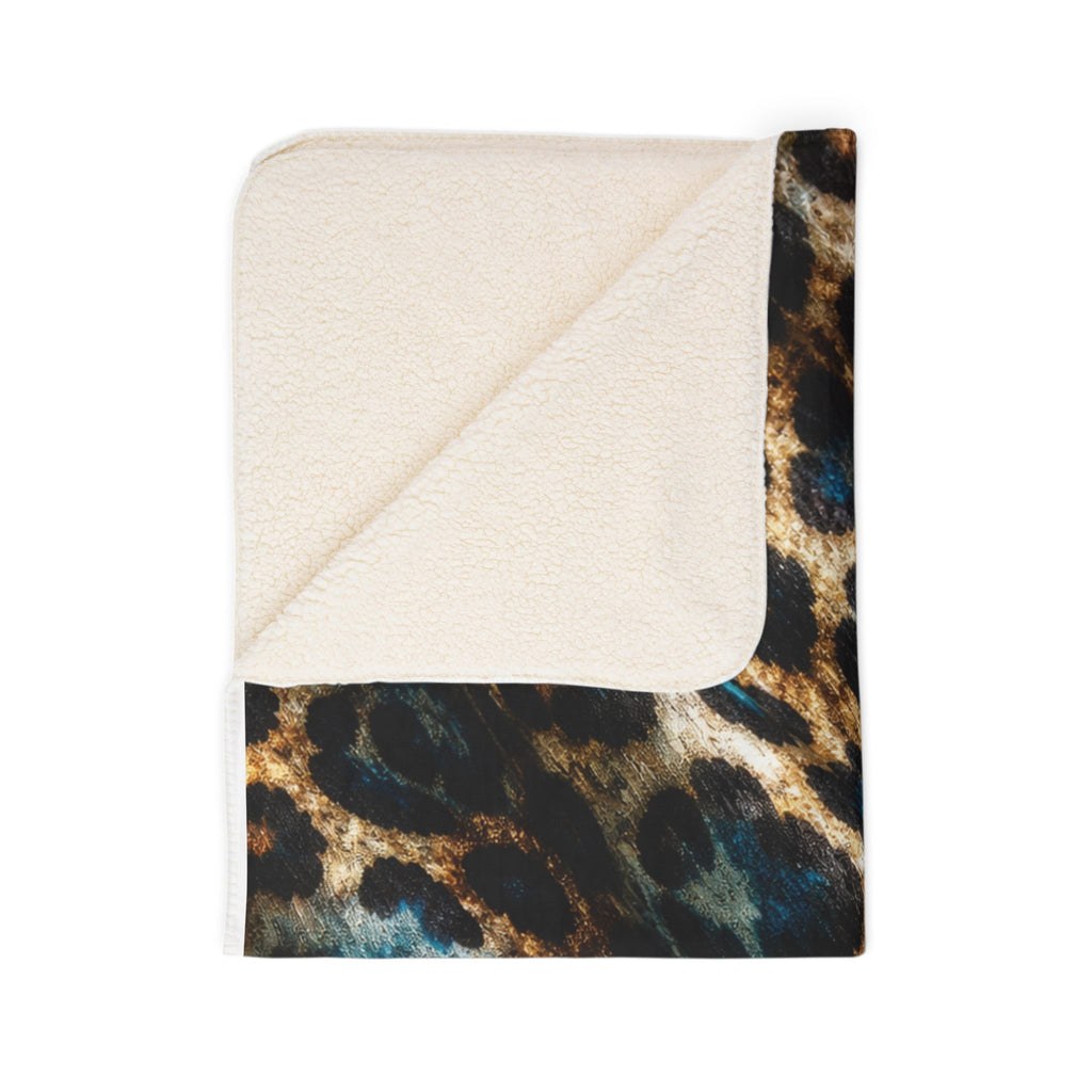 Leopard Print Sherpa Blanket