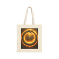 Ouroboros Fire Circle Tote Bag — Mythic Snake Canvas Shopper