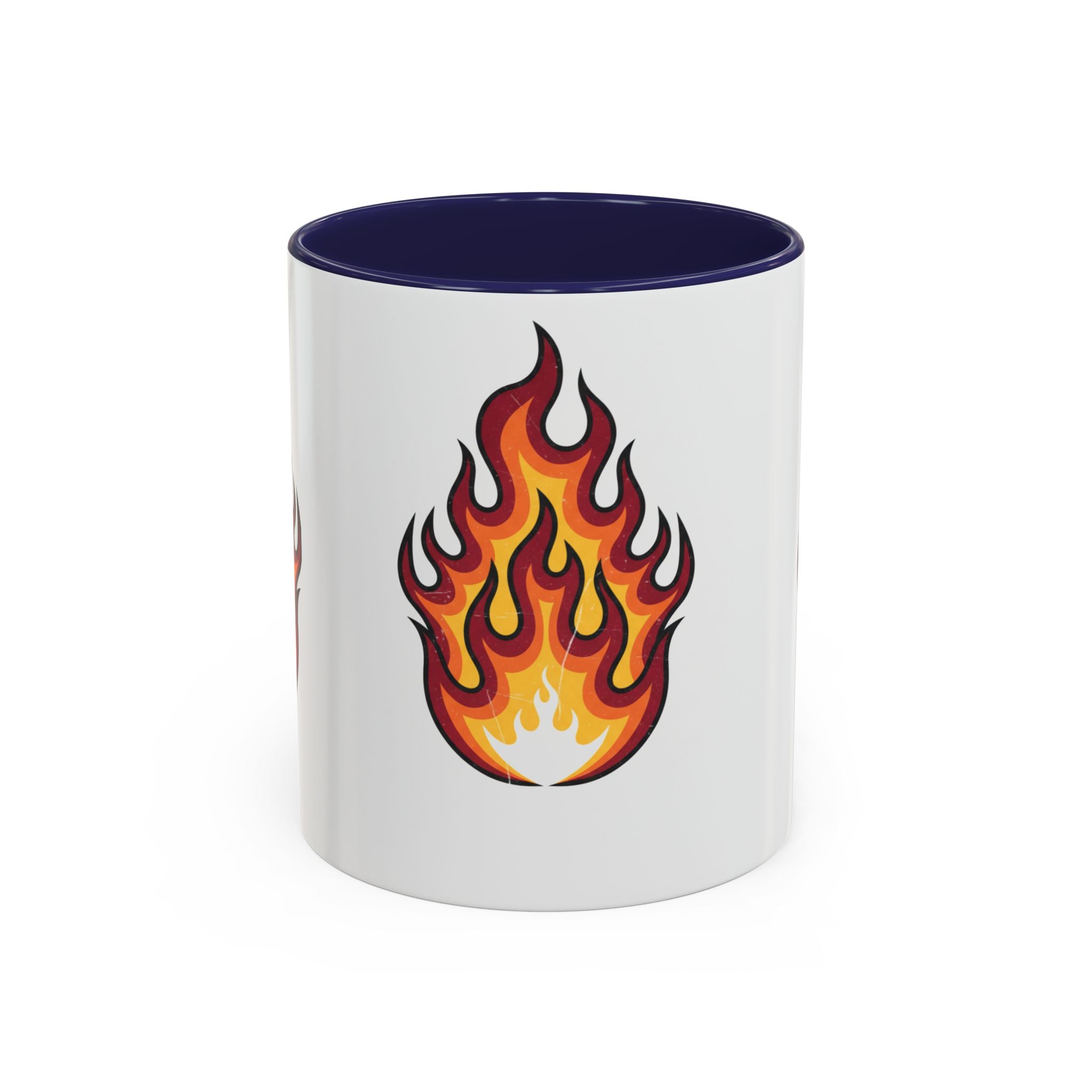 Flame Graphic Coffee Mug - Bold Accent Fire Design (11/15oz)