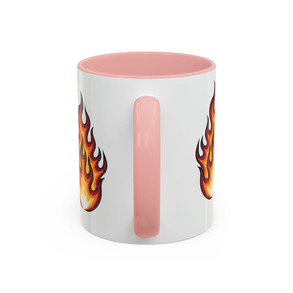 Flame Graphic Coffee Mug - Bold Accent Fire Design (11/15oz)