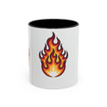 Flame Graphic Coffee Mug - Bold Accent Fire Design (11/15oz)