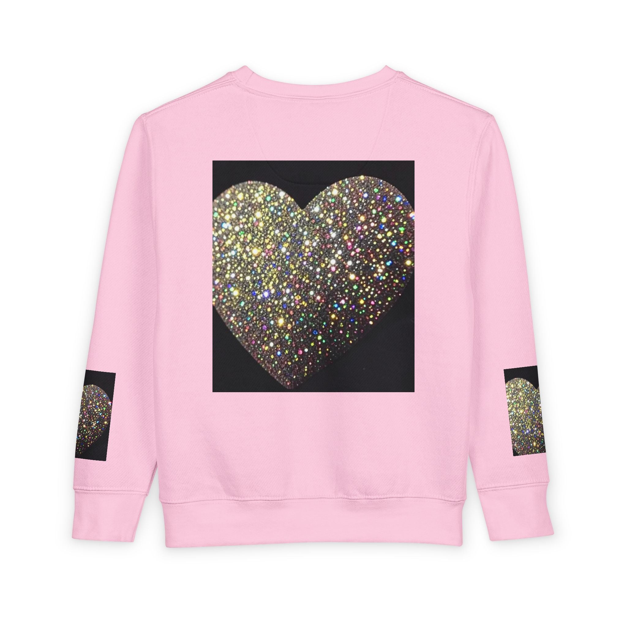 Glitter Heart Toddler Sweatshirt — Sparkly Sequin Heart Pullover for Kids