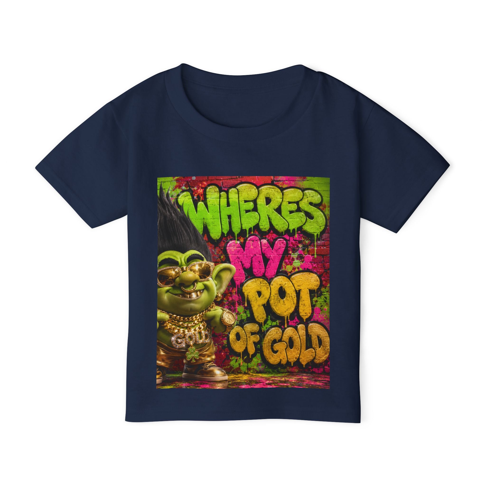 Toddler T-Shirt — "Where's My Pot of Gold" St. Patrick’s Day Troll Tee