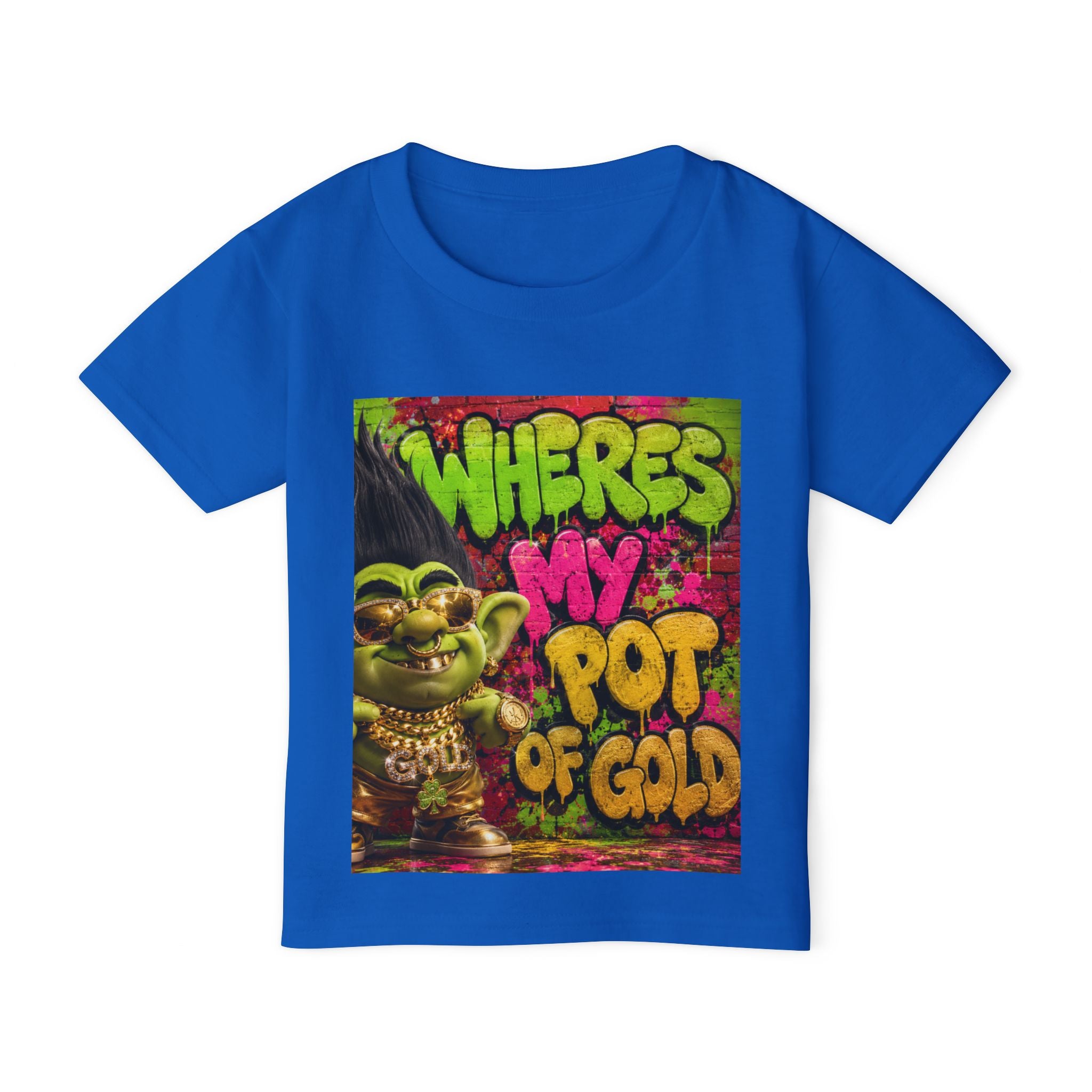 Toddler T-Shirt — "Where's My Pot of Gold" St. Patrick’s Day Troll Tee