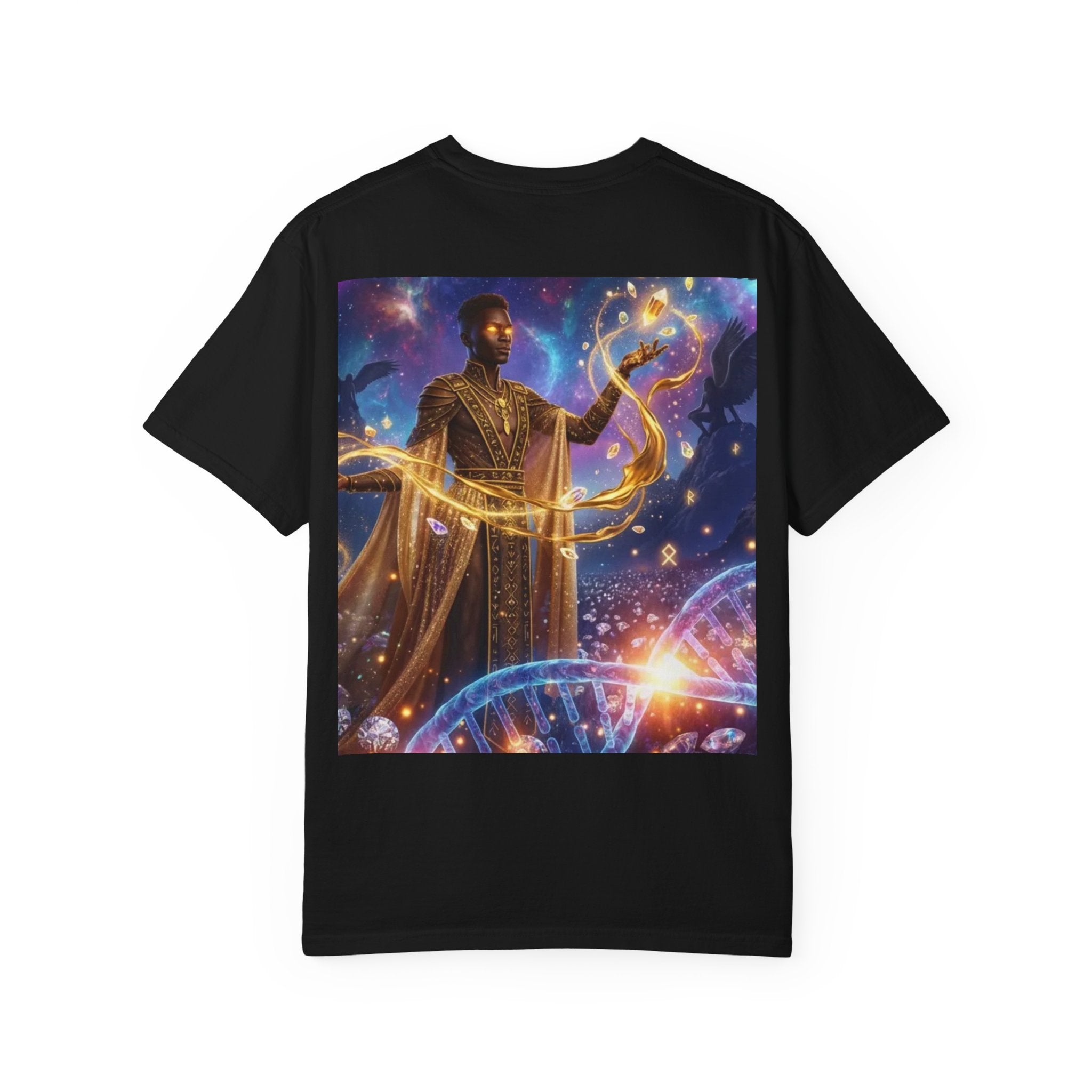 Cosmic Sorcerer T-Shirt — Celestial Magic Art Tee