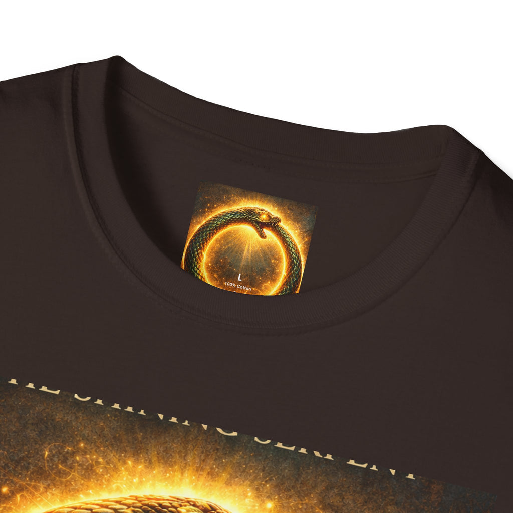 Ouroboros Flame T-Shirt — Fiery Snake Circle Graphic Tee