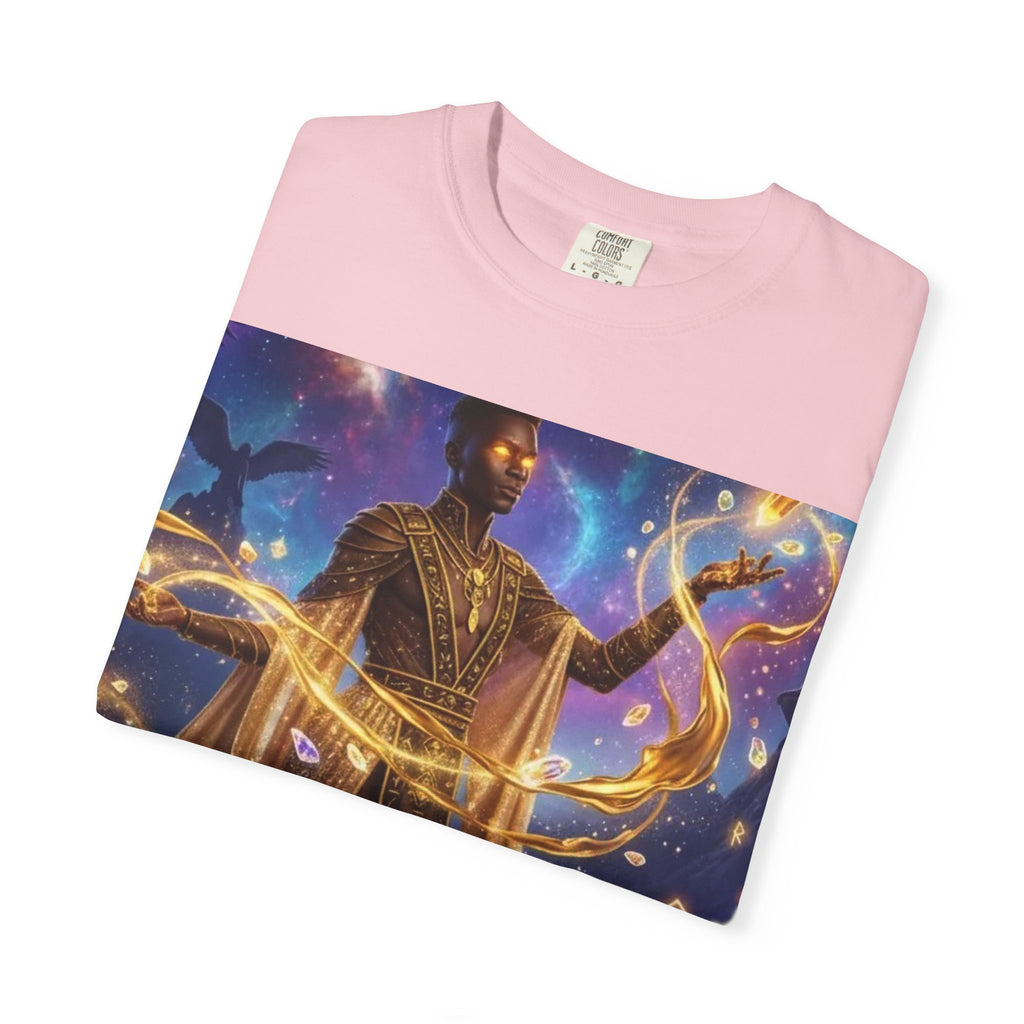 Cosmic Sorcerer T-Shirt — Celestial Magic Art Tee