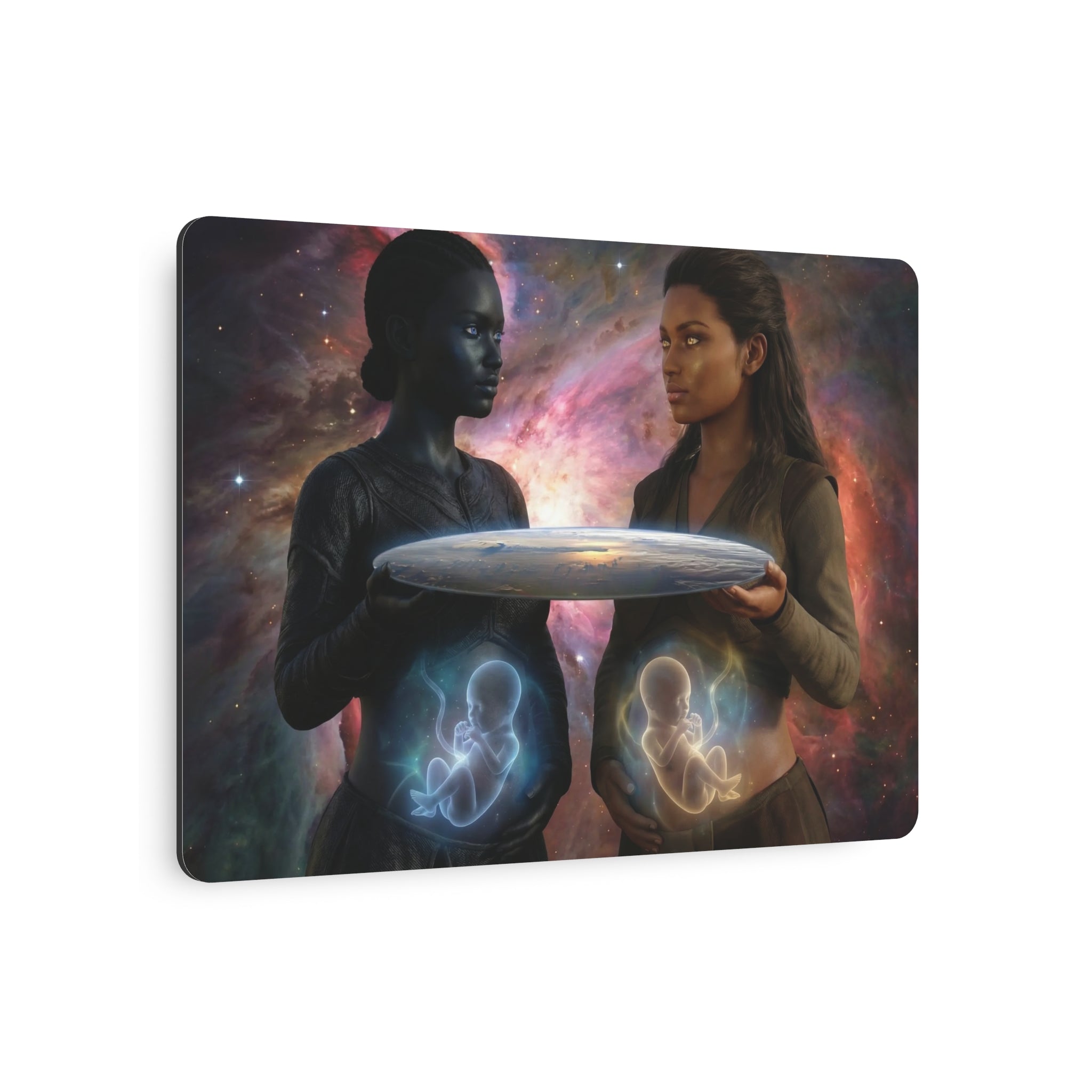 Metal Art Sign — Cosmic Mothers Artwork