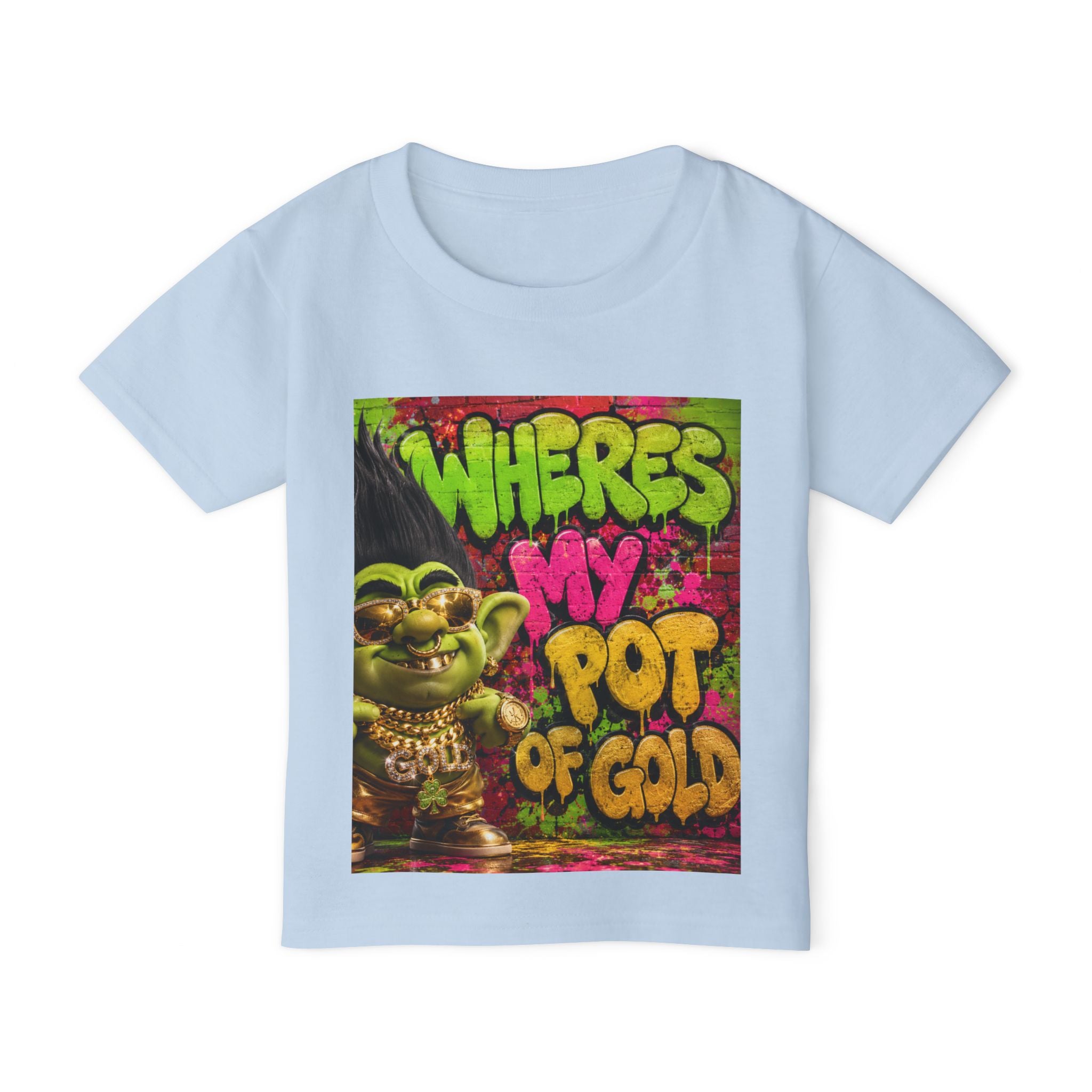 Toddler T-Shirt — "Where's My Pot of Gold" St. Patrick’s Day Troll Tee