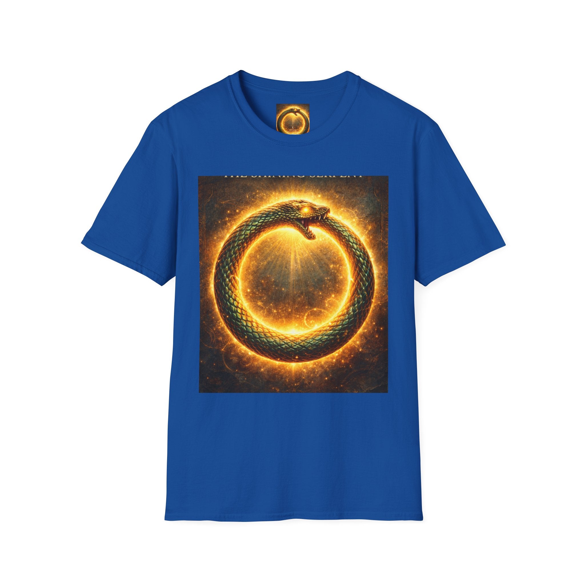Ouroboros Flame T-Shirt — Fiery Snake Circle Graphic Tee
