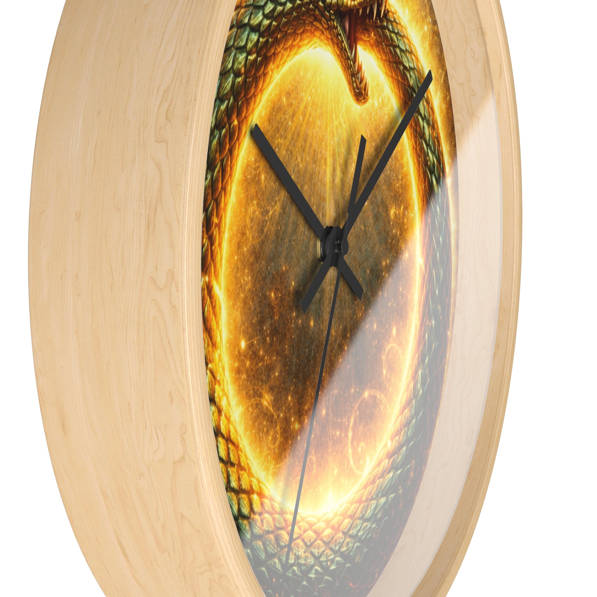 Ouroboros Sun Wall Clock — Mythic Serpent Timepiece