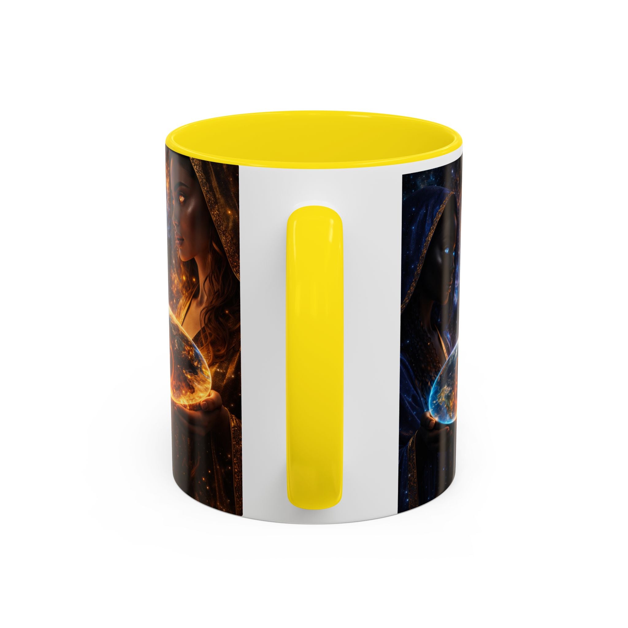 Mystic Sisters Coffee Mug — Cosmic Duality Art 11/15oz Accent Mug