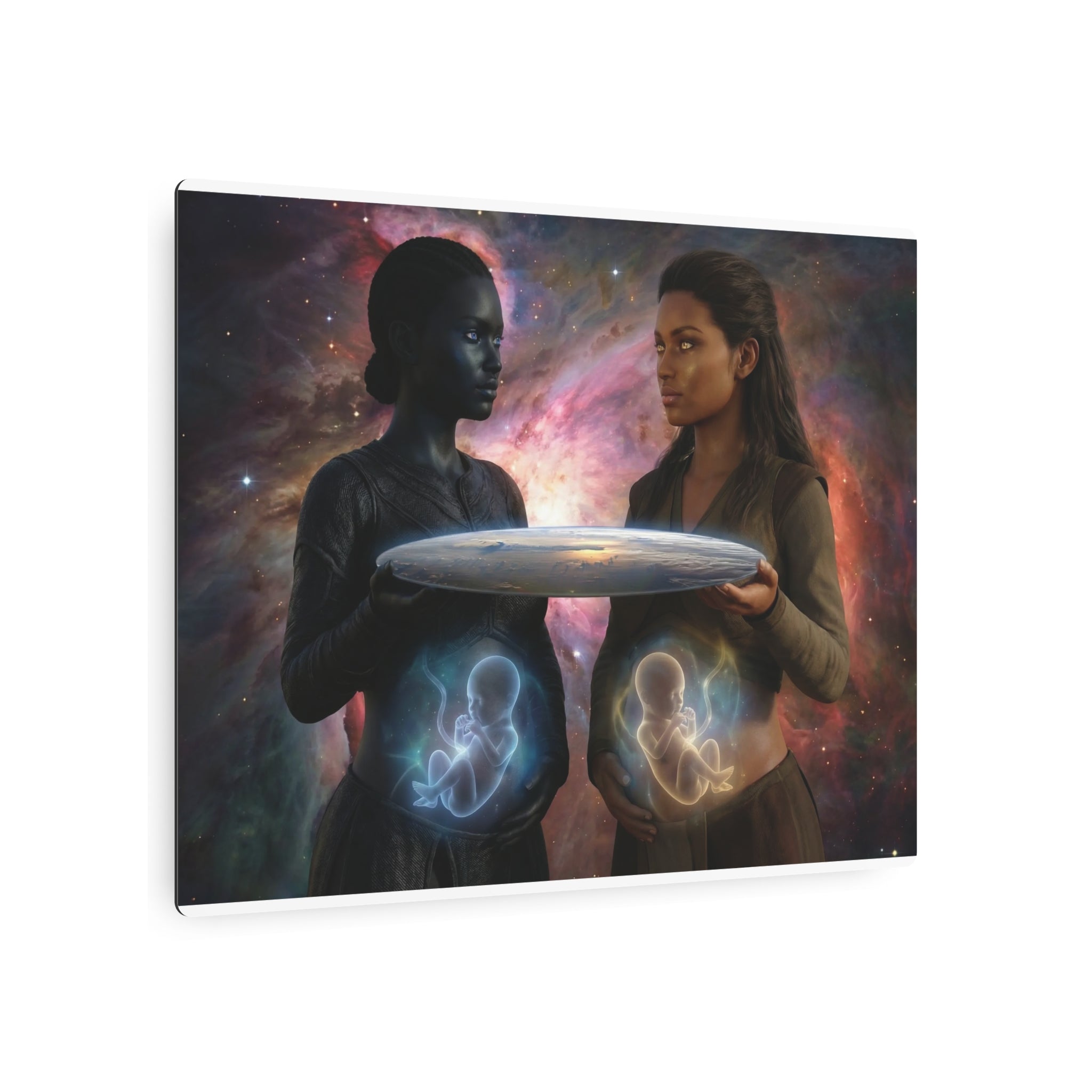 Metal Art Sign — Cosmic Mothers Artwork
