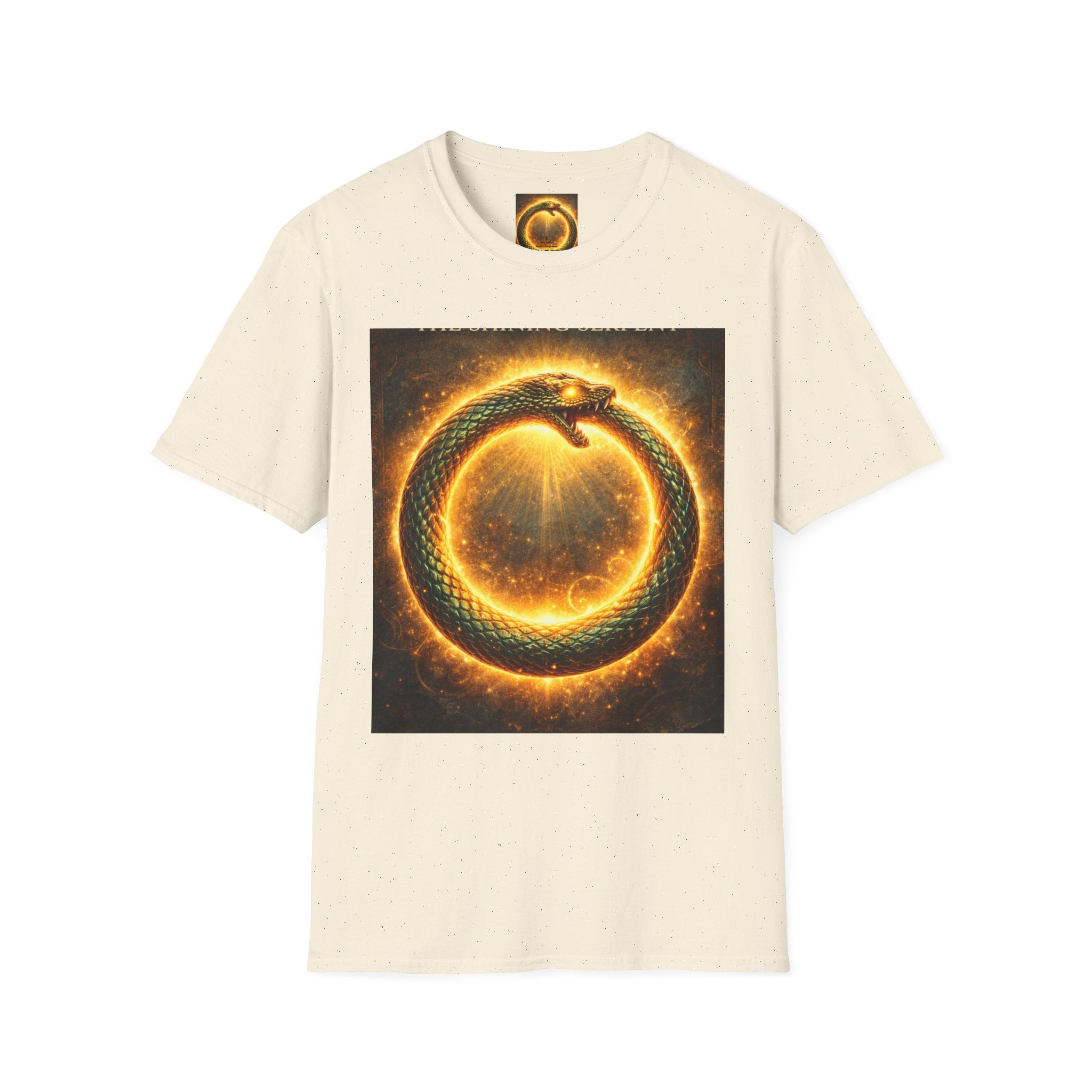 Ouroboros Flame T-Shirt — Fiery Snake Circle Graphic Tee