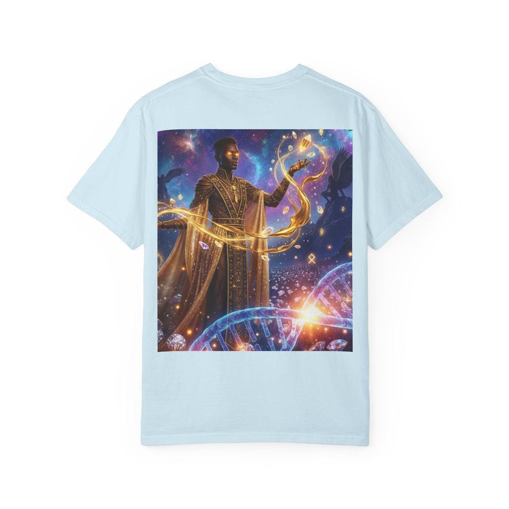 Cosmic Sorcerer T-Shirt — Celestial Magic Art Tee
