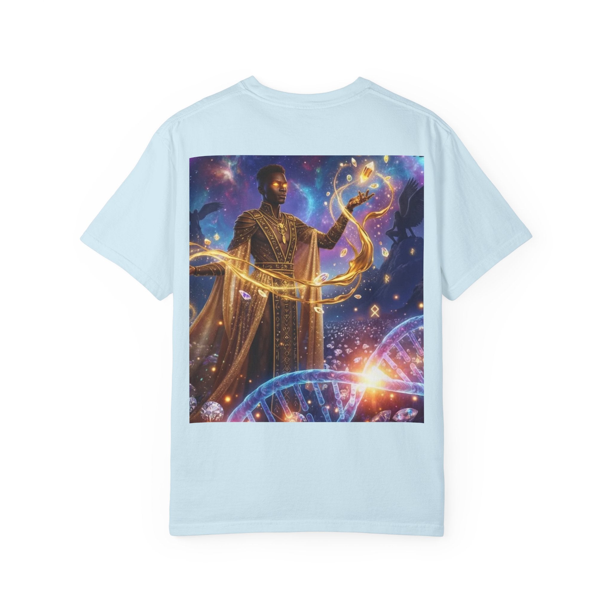 Cosmic Sorcerer T-Shirt — Celestial Magic Art Tee