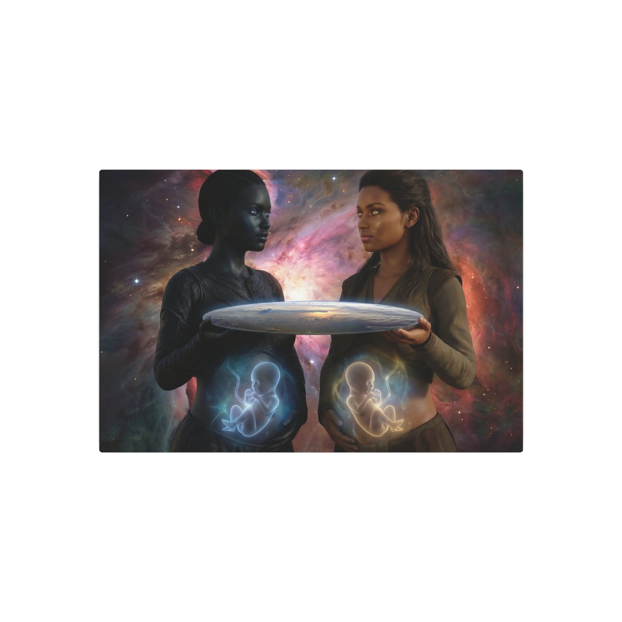 Metal Art Sign — Cosmic Mothers Artwork