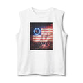 Patriotic Fireworks Muscle Tank — American Flag Firework Display