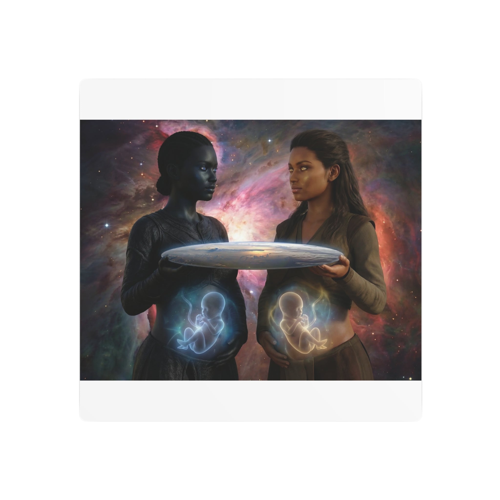 Metal Art Sign — Cosmic Mothers Artwork