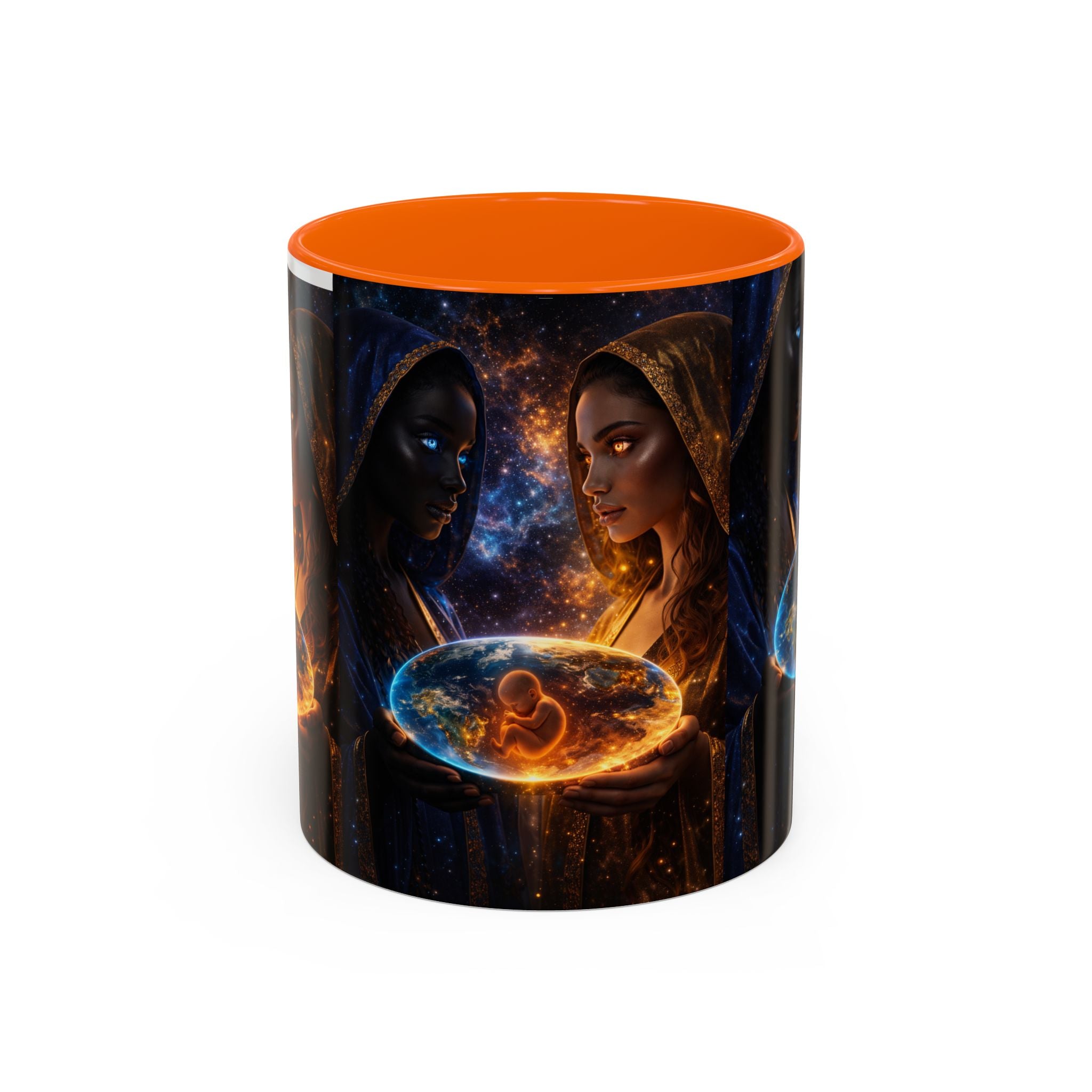 Mystic Sisters Coffee Mug — Cosmic Duality Art 11/15oz Accent Mug