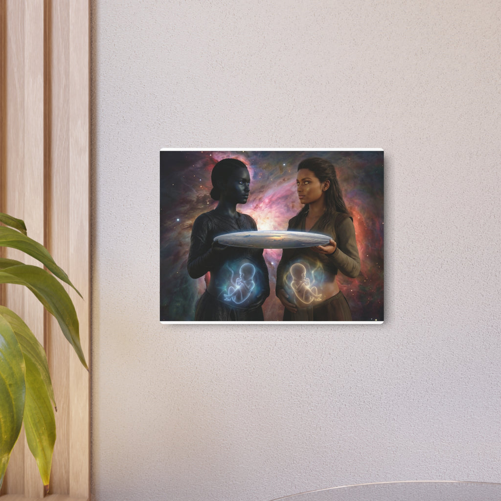 Metal Art Sign — Cosmic Mothers Artwork