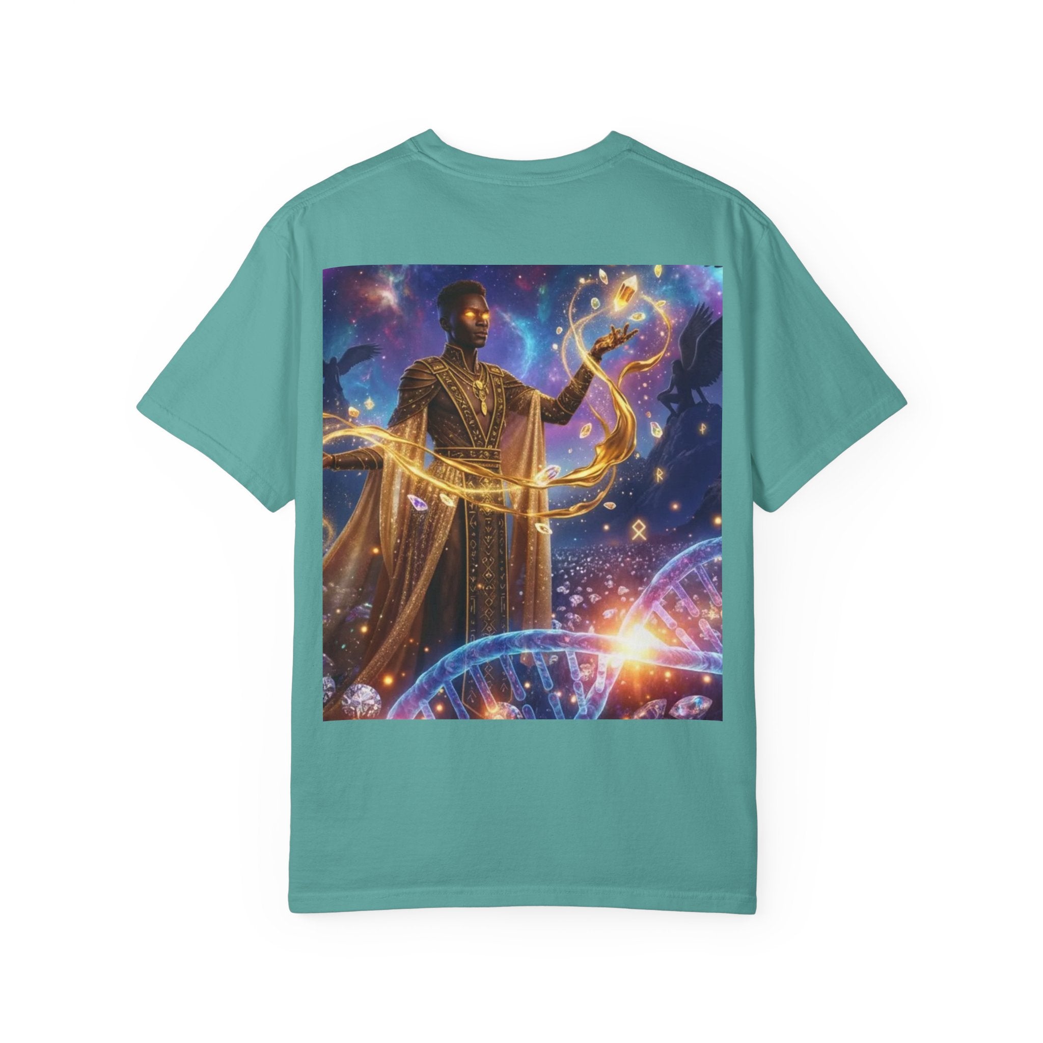 Cosmic Sorcerer T-Shirt — Celestial Magic Art Tee