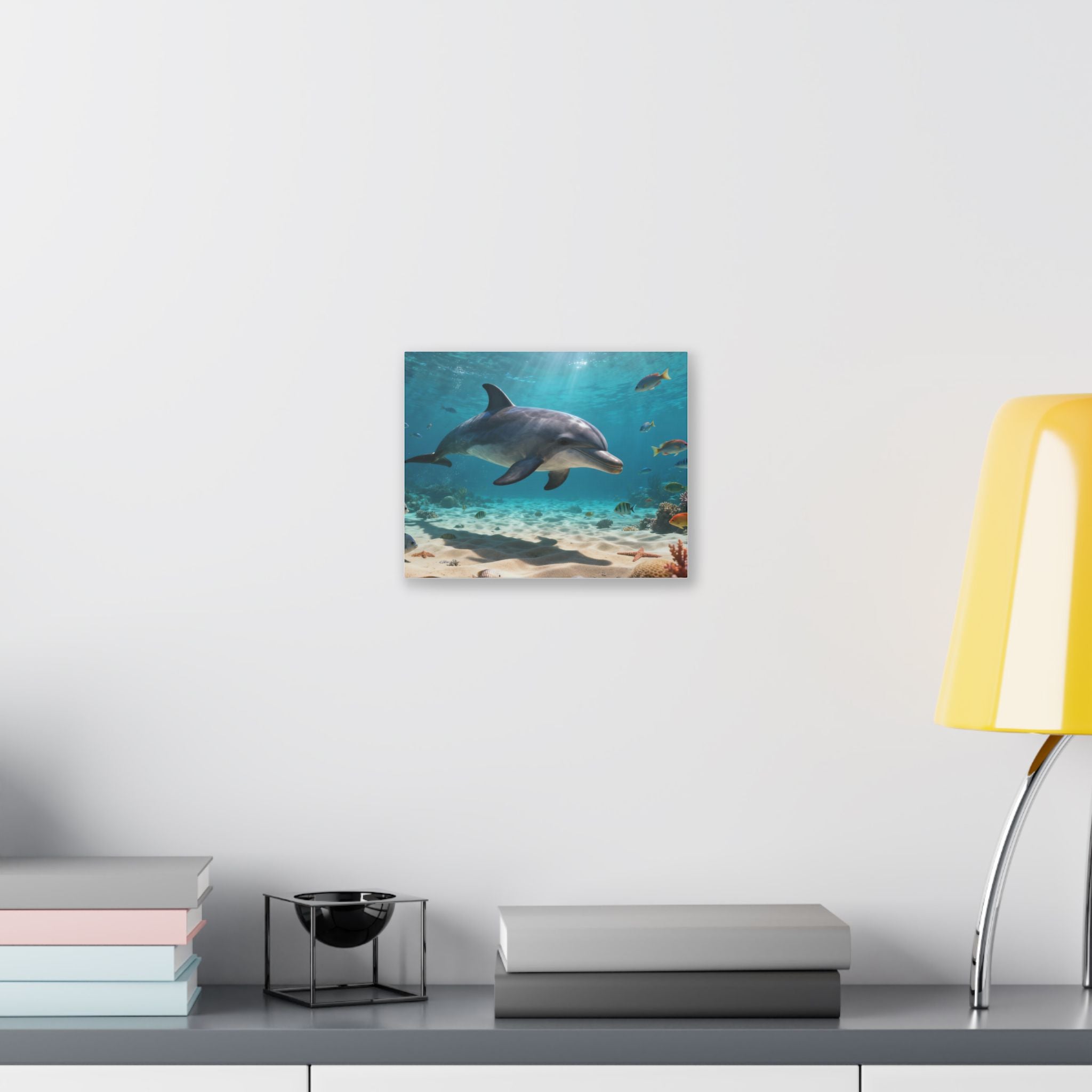 Dolphin Underwater Canvas - Ocean Marine Wall Art
