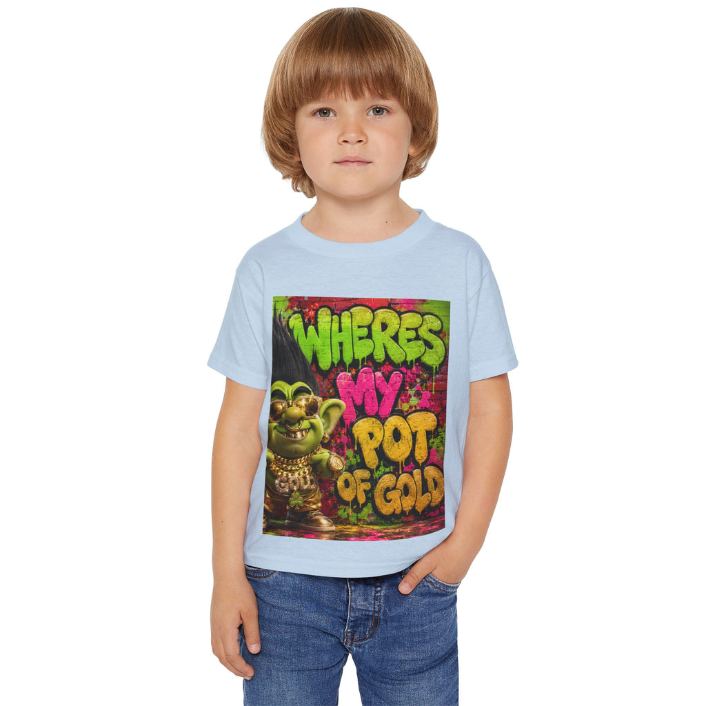 Toddler T-Shirt — "Where's My Pot of Gold" St. Patrick’s Day Troll Tee