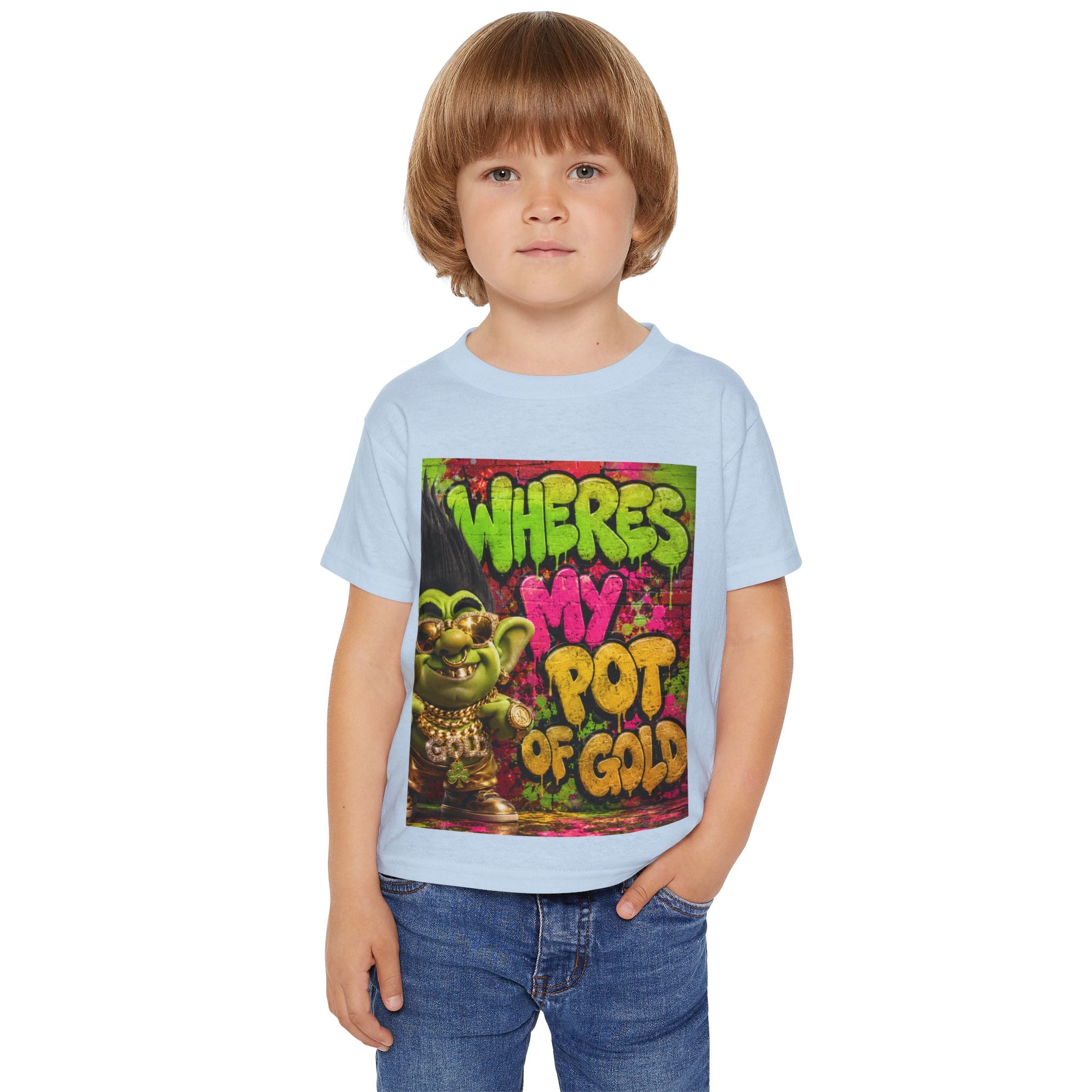 Toddler T-Shirt — "Where's My Pot of Gold" St. Patrick’s Day Troll Tee