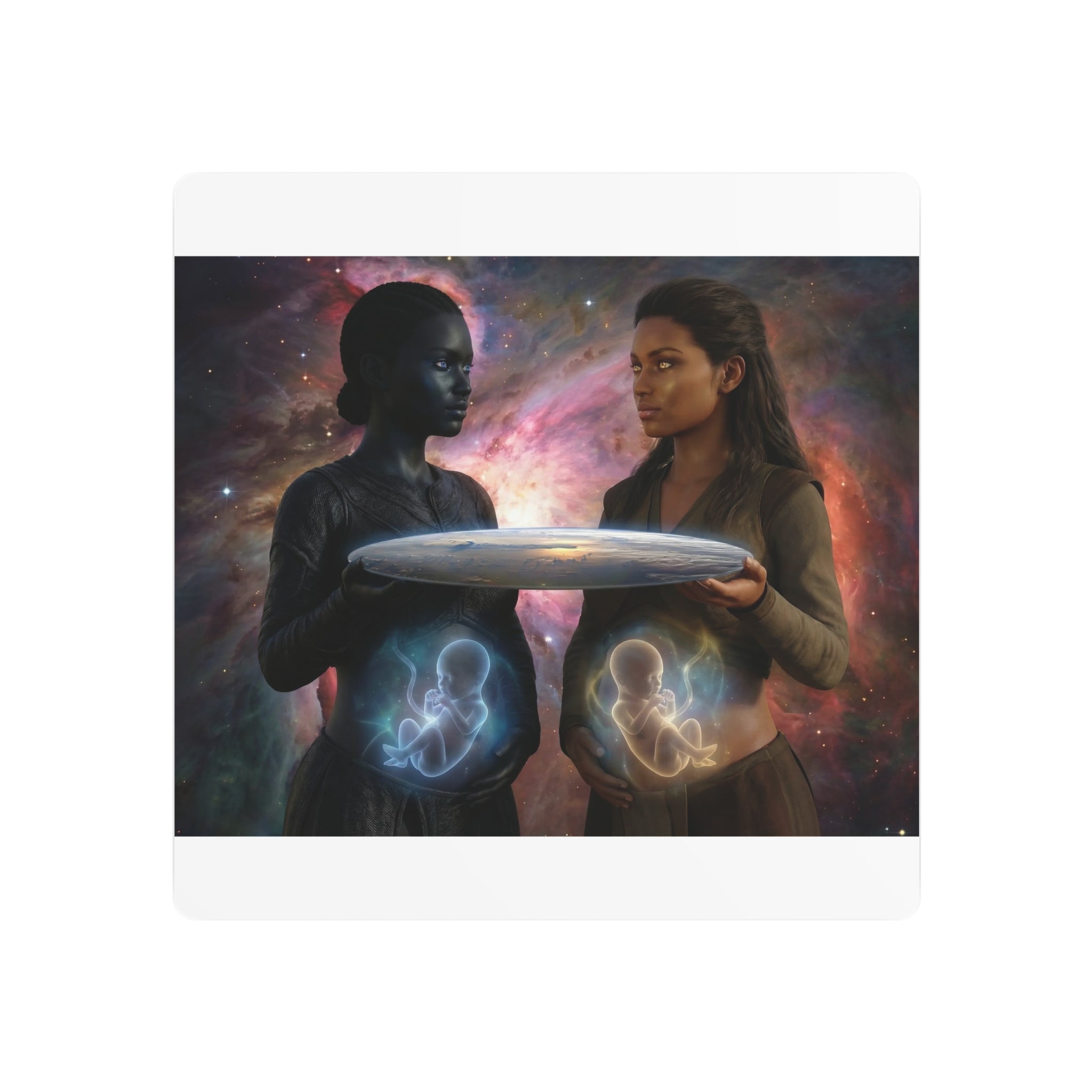Metal Art Sign — Cosmic Mothers Artwork