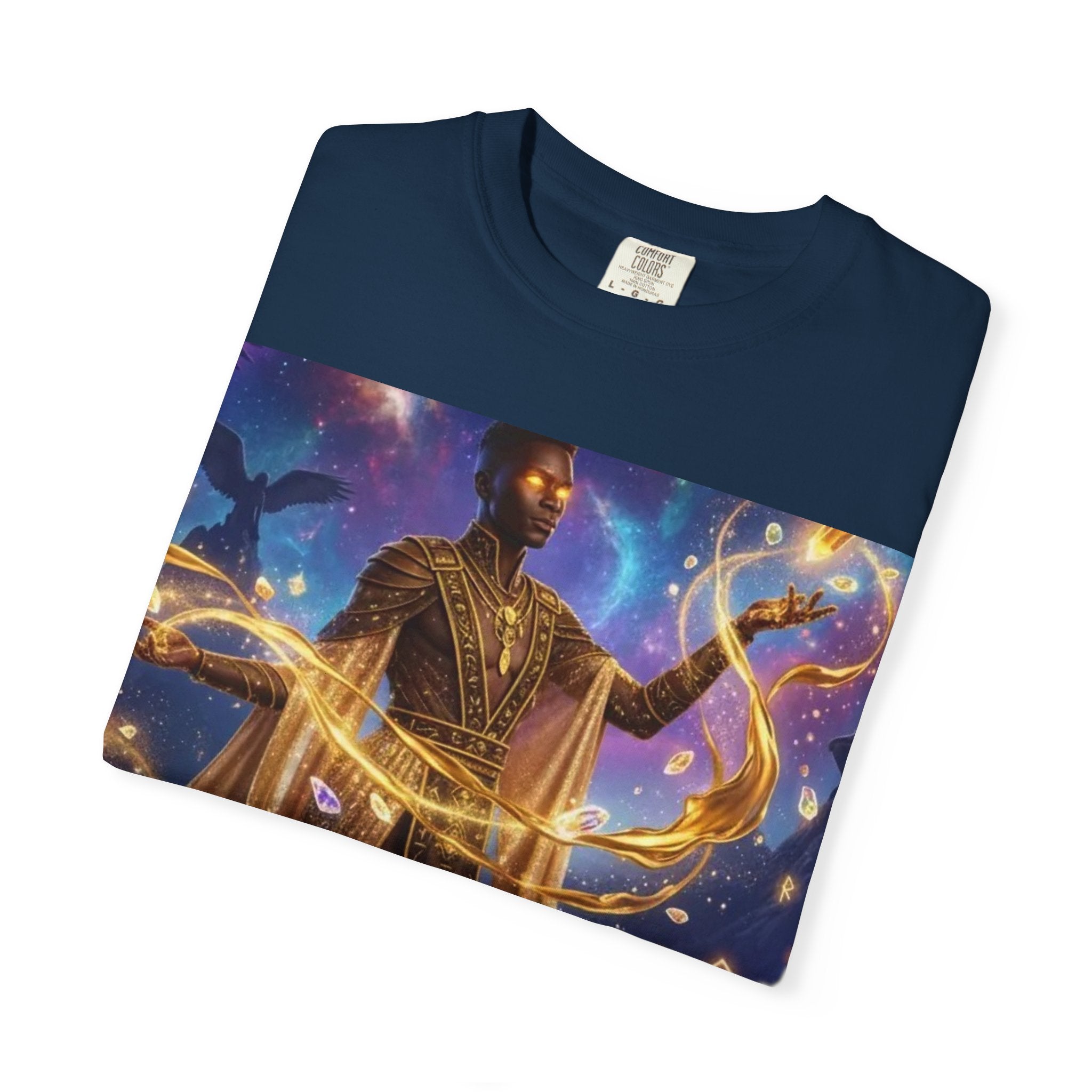 Cosmic Sorcerer T-Shirt — Celestial Magic Art Tee