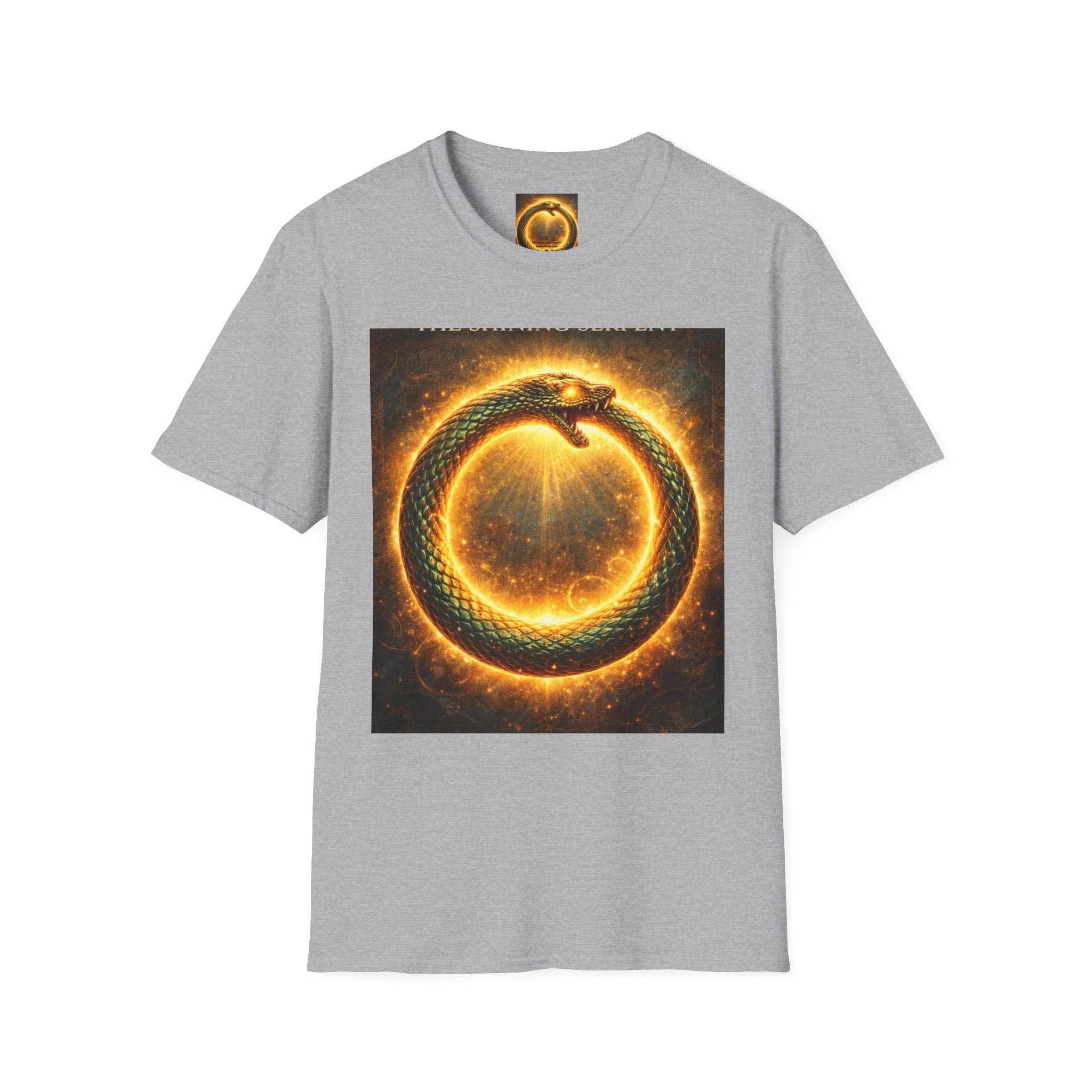 Ouroboros Flame T-Shirt — Fiery Snake Circle Graphic Tee