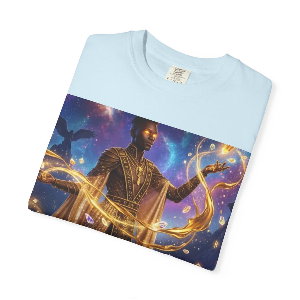 Cosmic Sorcerer T-Shirt — Celestial Magic Art Tee