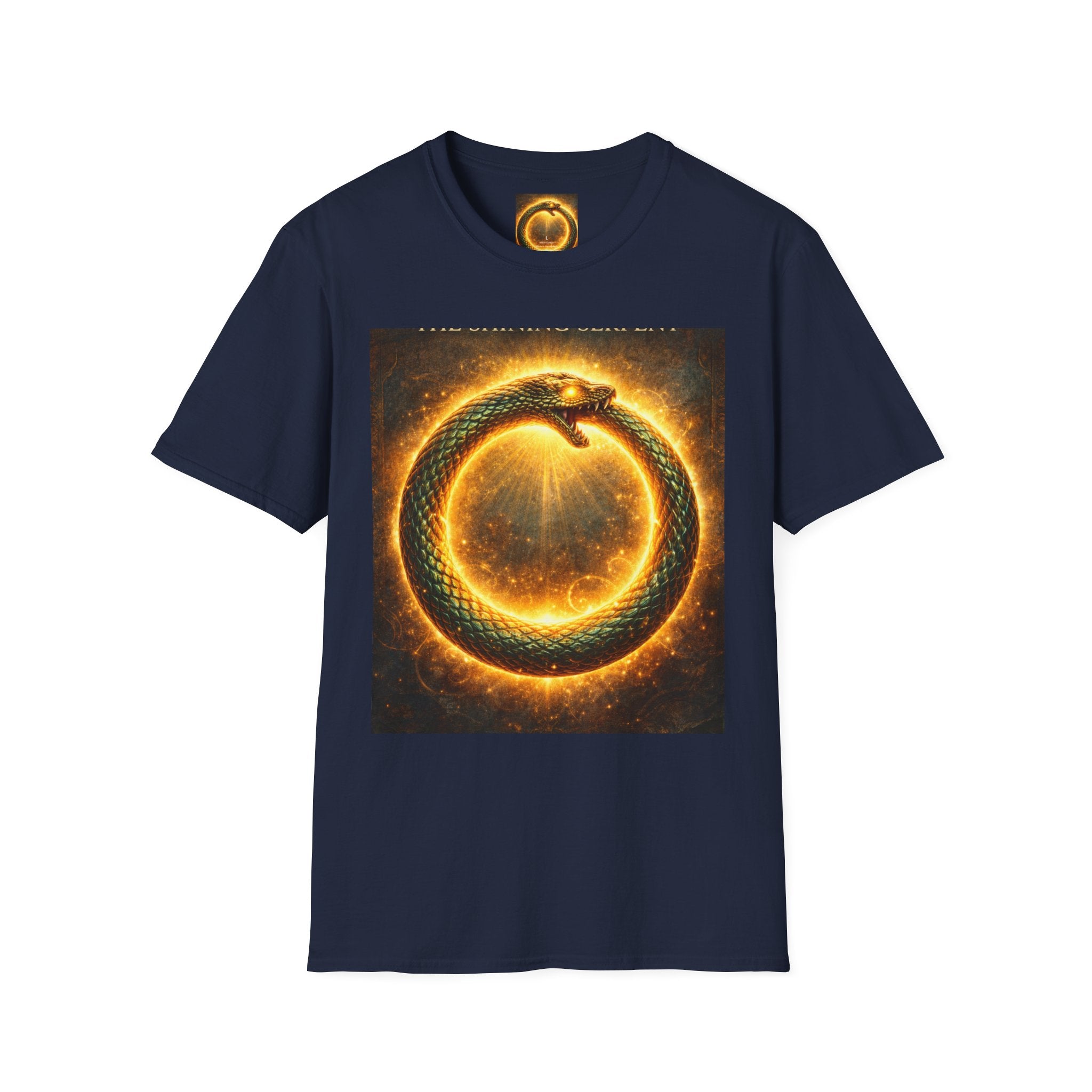 Ouroboros Flame T-Shirt — Fiery Snake Circle Graphic Tee