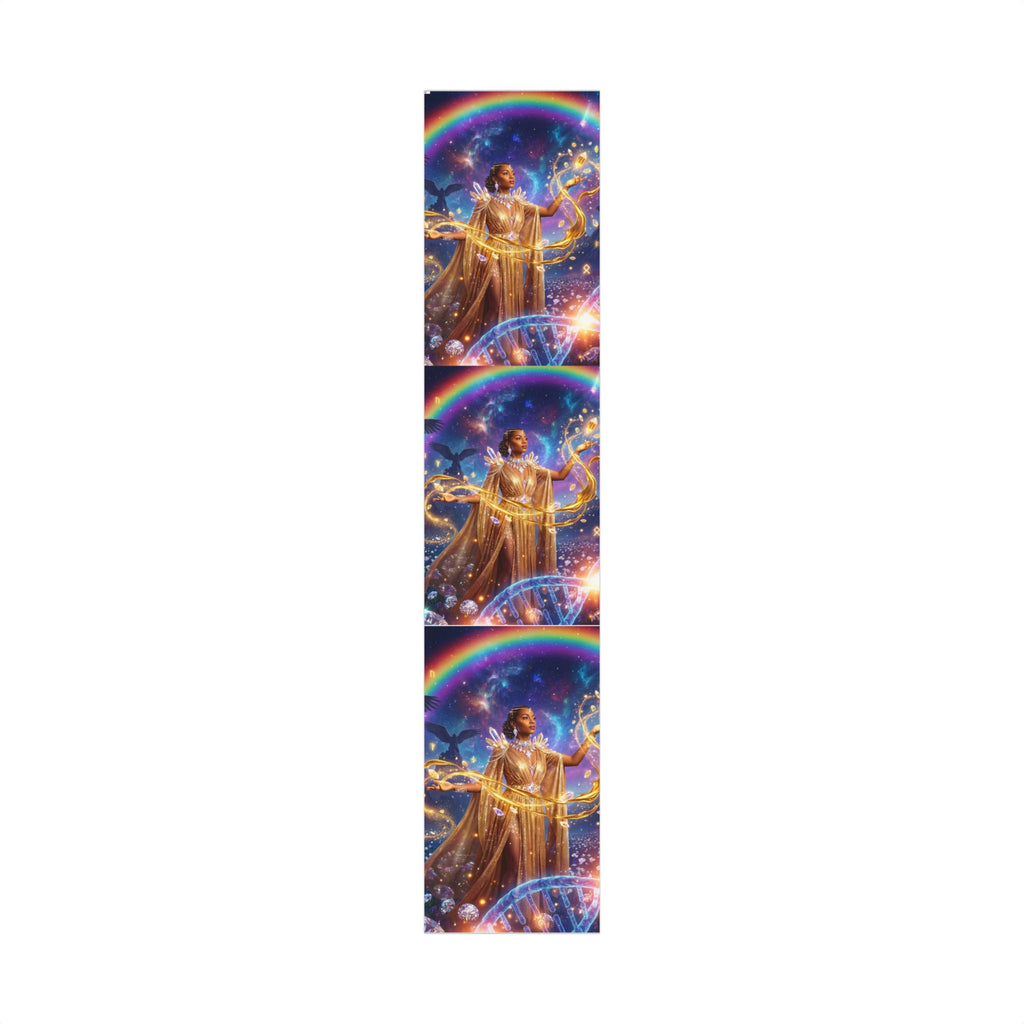 Angel & Rainbow Gift Wrap Paper – Spiritual Holiday Wrapping Paper for Christmas, Baptism, Birthdays