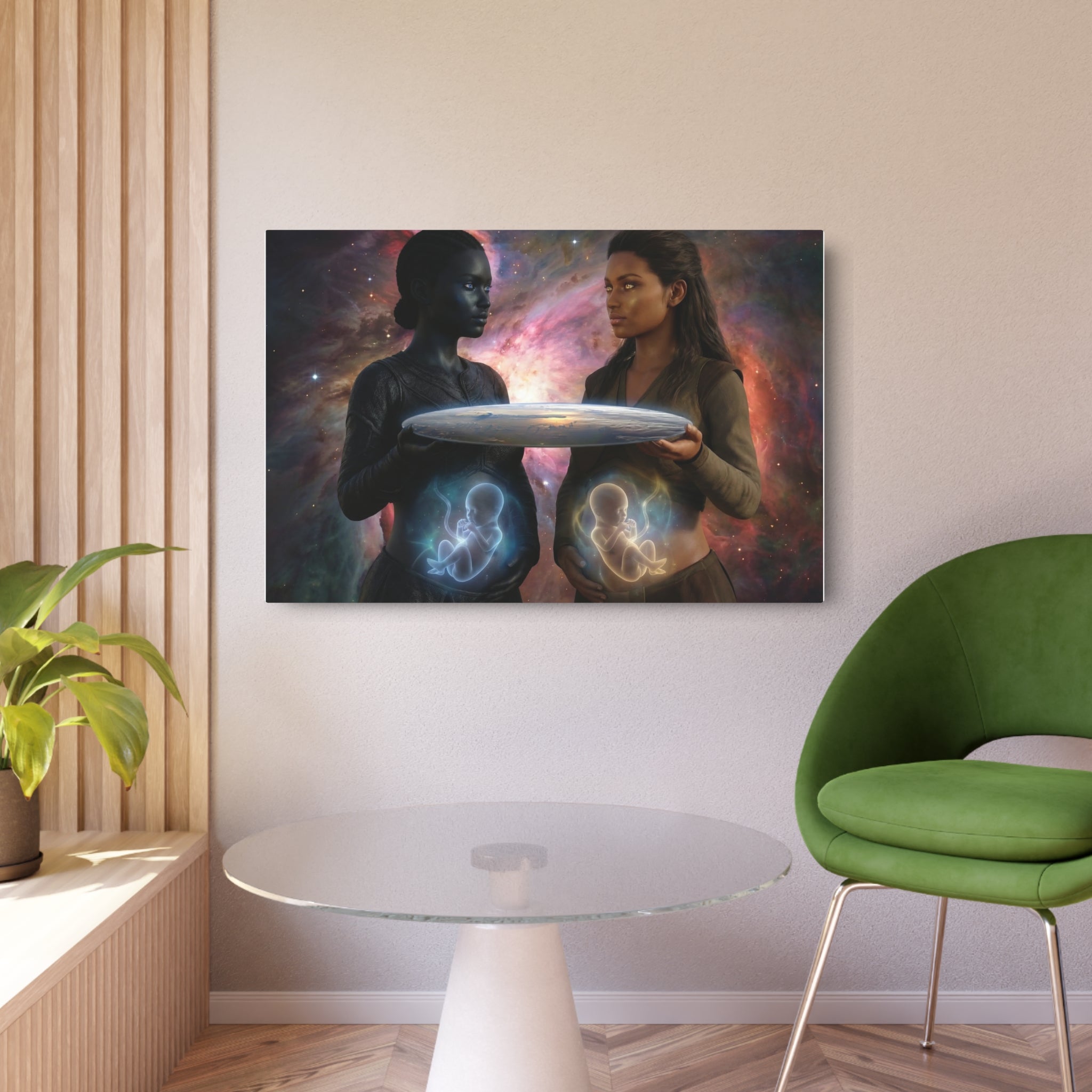 Metal Art Sign — Cosmic Mothers Artwork