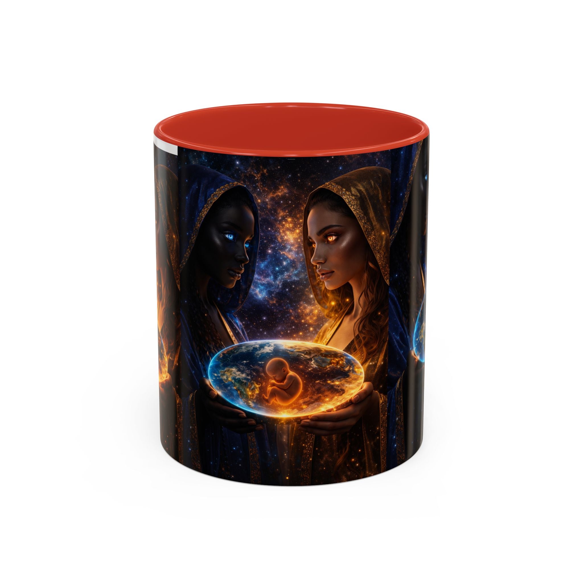 Mystic Sisters Coffee Mug — Cosmic Duality Art 11/15oz Accent Mug