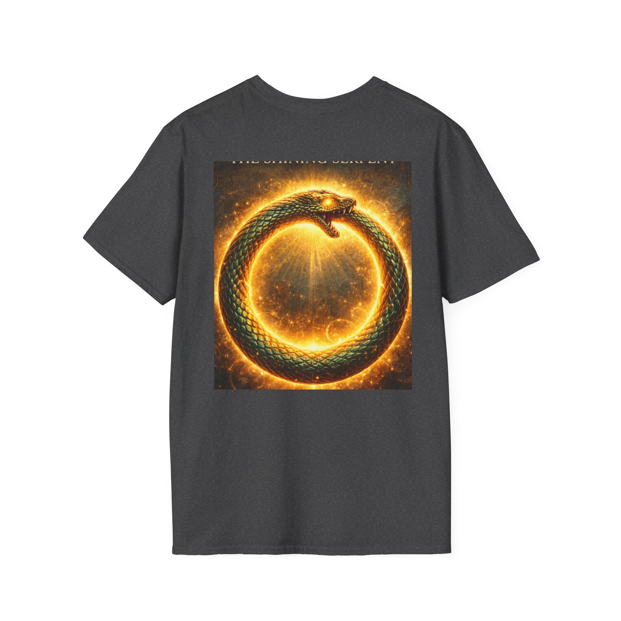 Ouroboros Flame T-Shirt — Fiery Snake Circle Graphic Tee