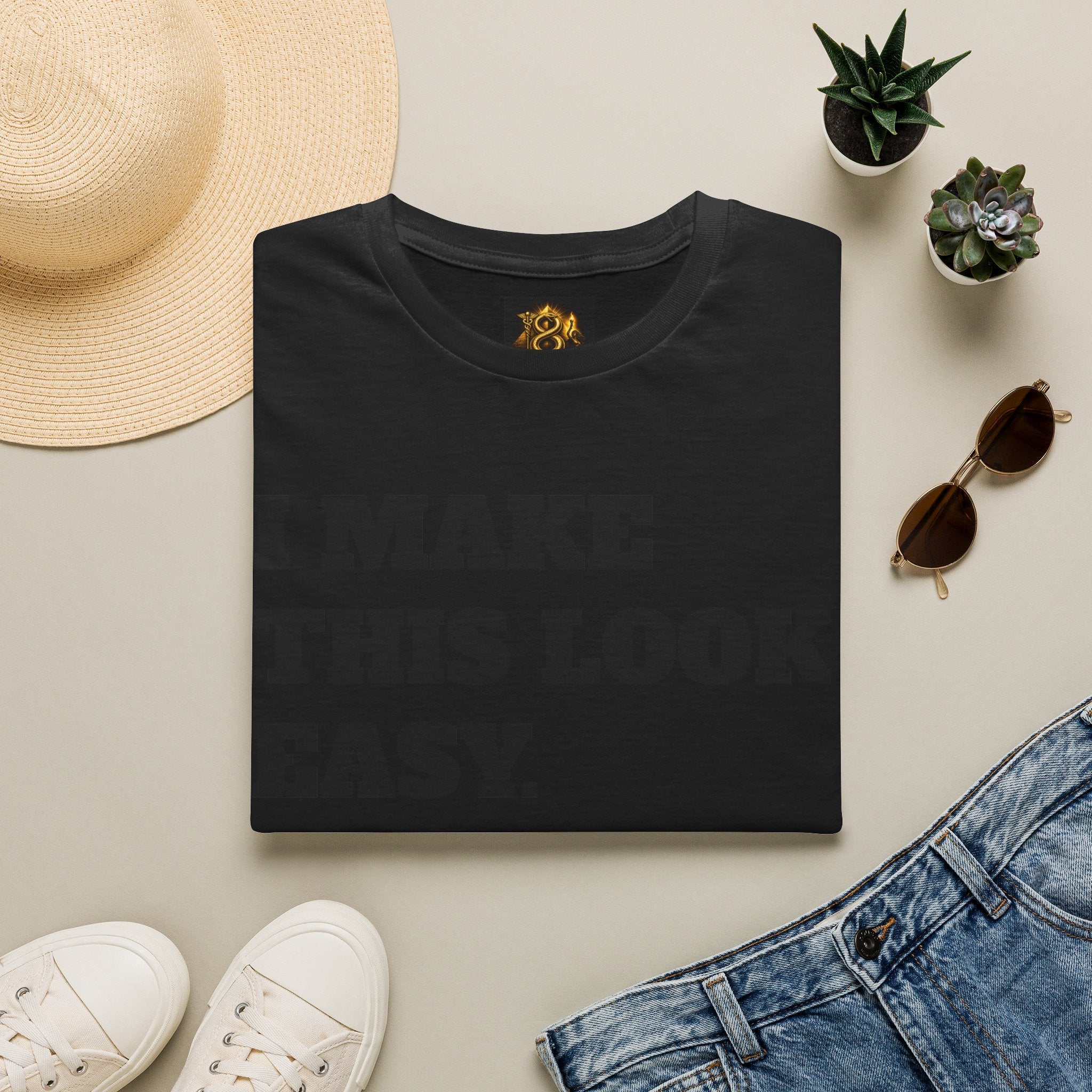 T-Shirt — "I Make This Look Easy. You Look Stressed." Bold Graphic Tee