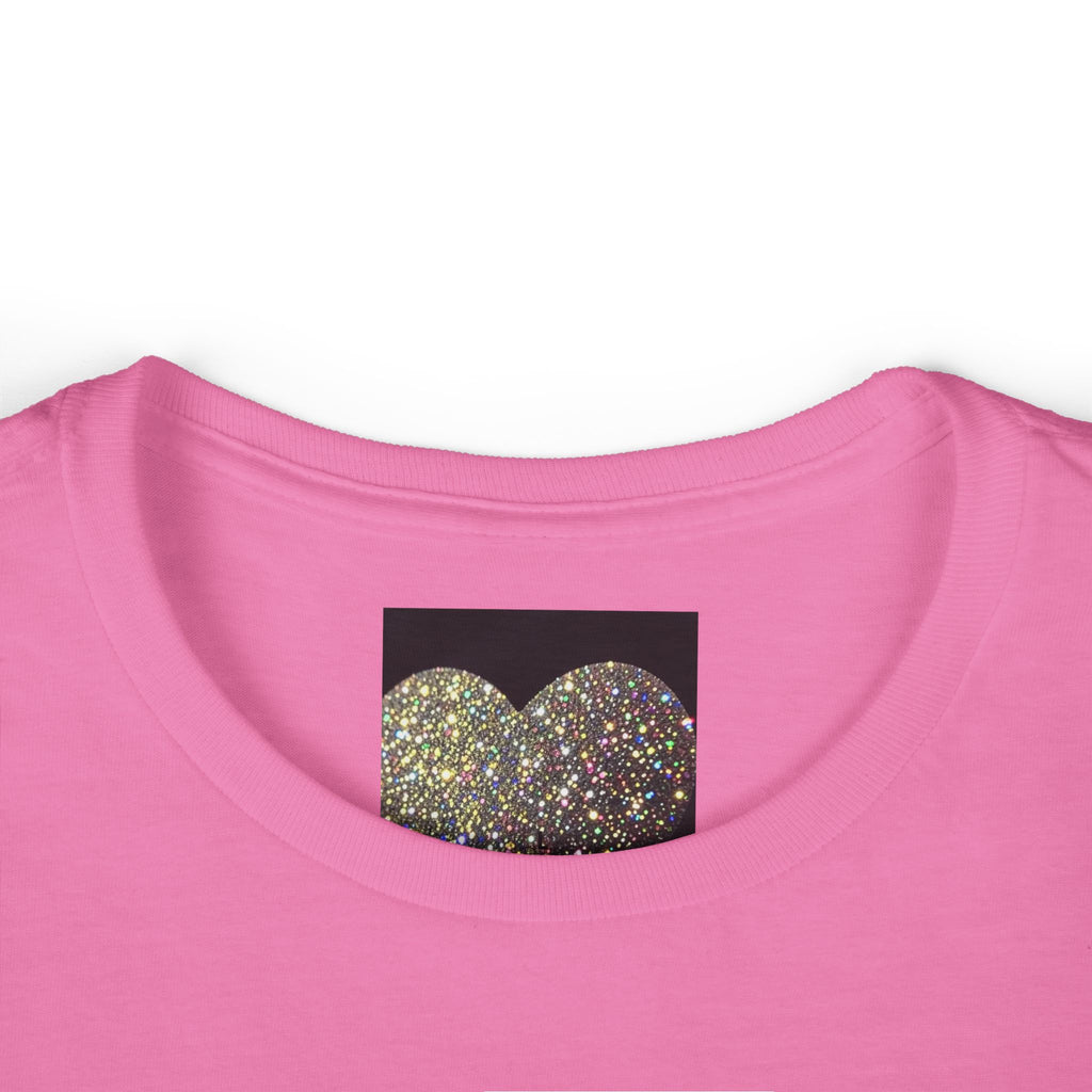 Glitter Heart Tee — Sparkling Sequin Heart Graphic Women's T-Shirt
