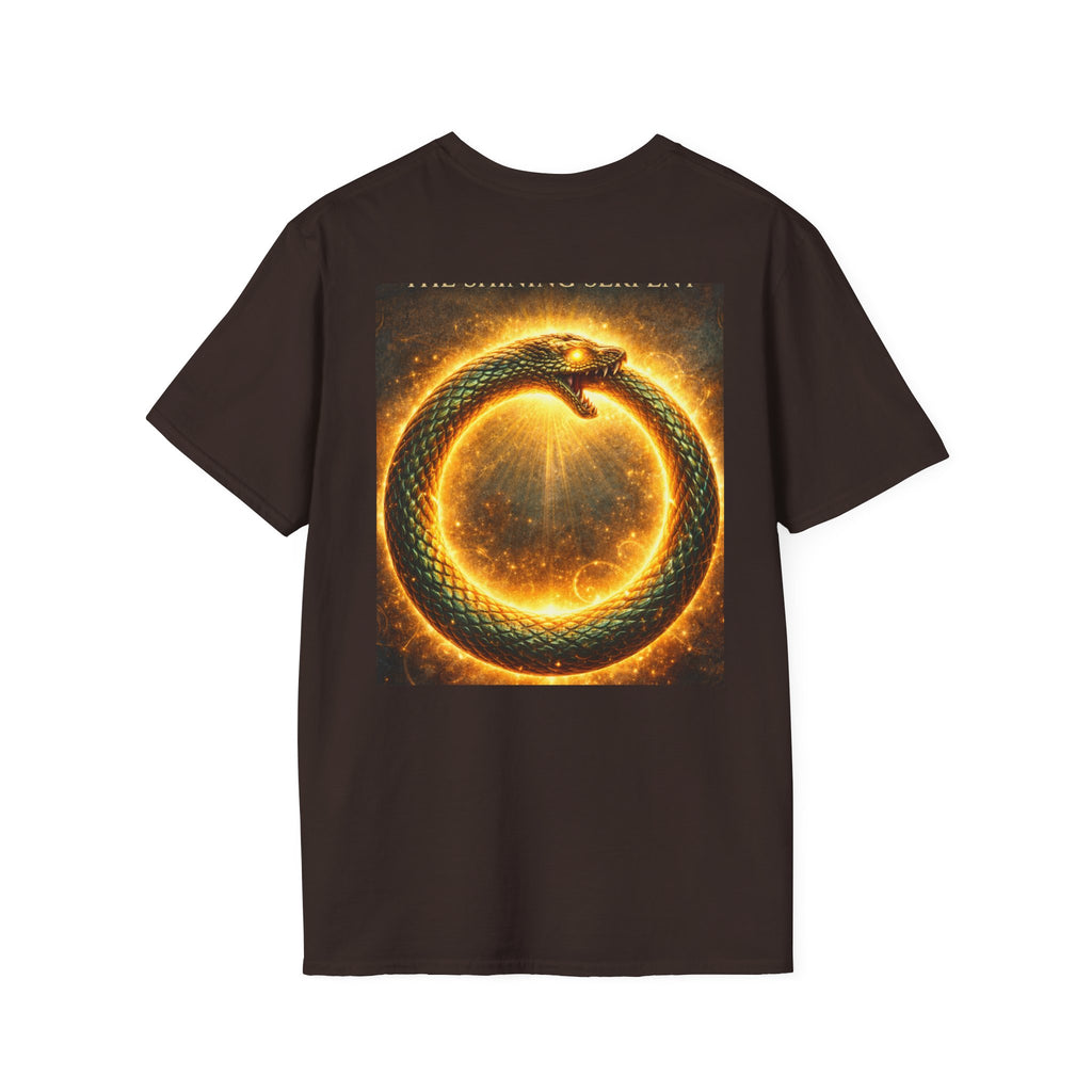 Ouroboros Flame T-Shirt — Fiery Snake Circle Graphic Tee