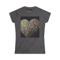 Glitter Heart Tee — Sparkling Sequin Heart Graphic Women's T-Shirt