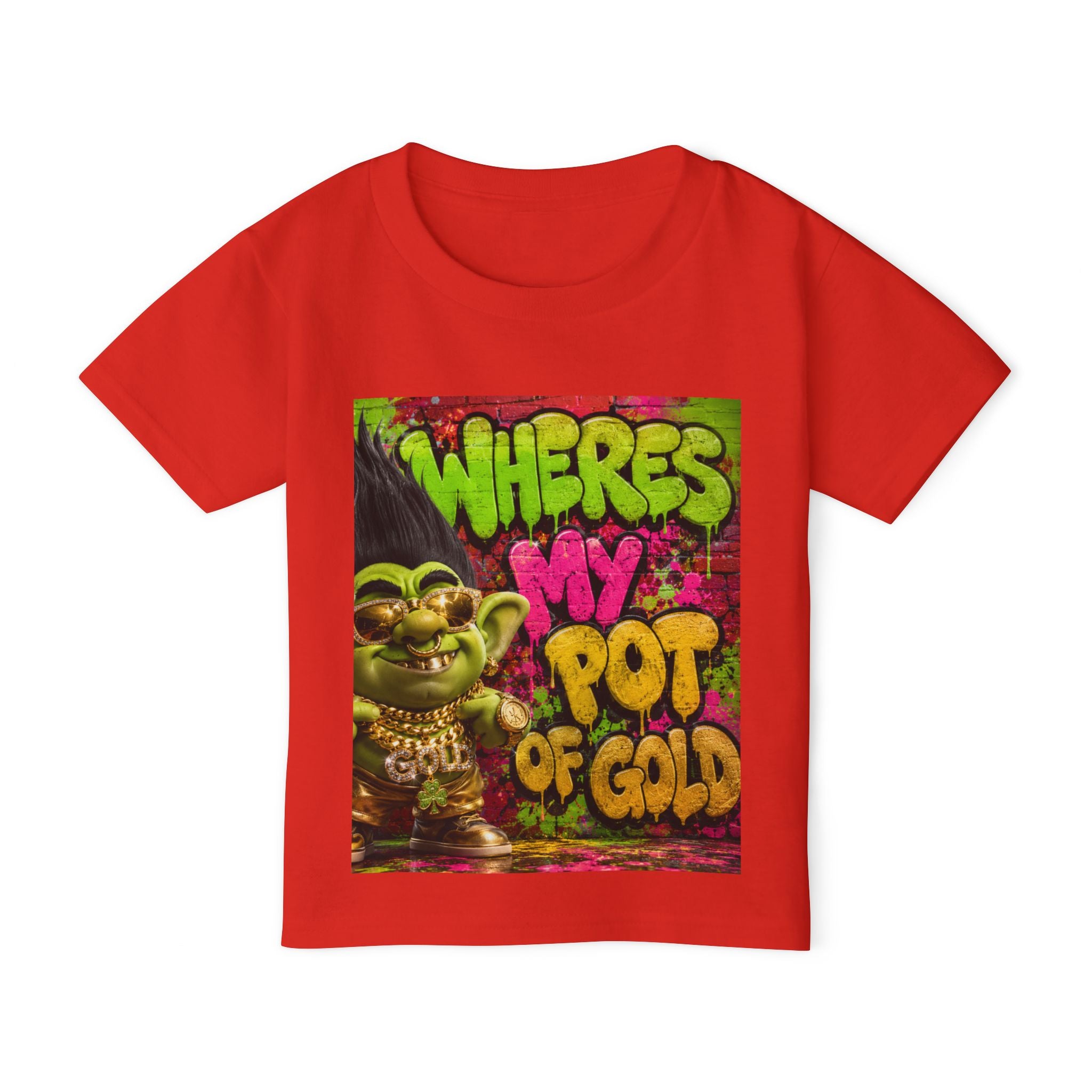 Toddler T-Shirt — "Where's My Pot of Gold" St. Patrick’s Day Troll Tee