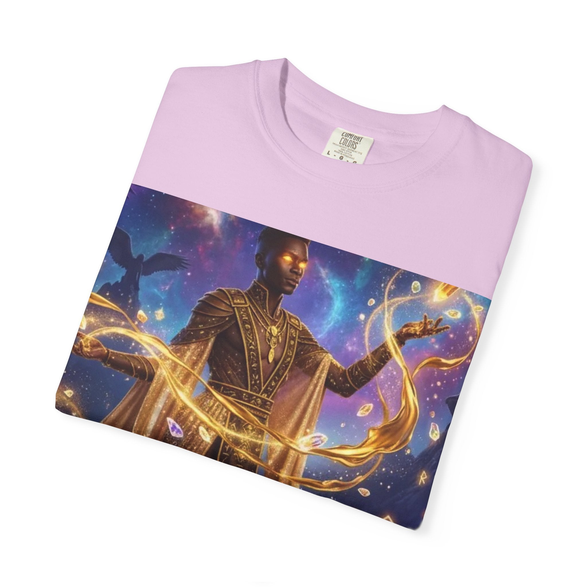 Cosmic Sorcerer T-Shirt — Celestial Magic Art Tee
