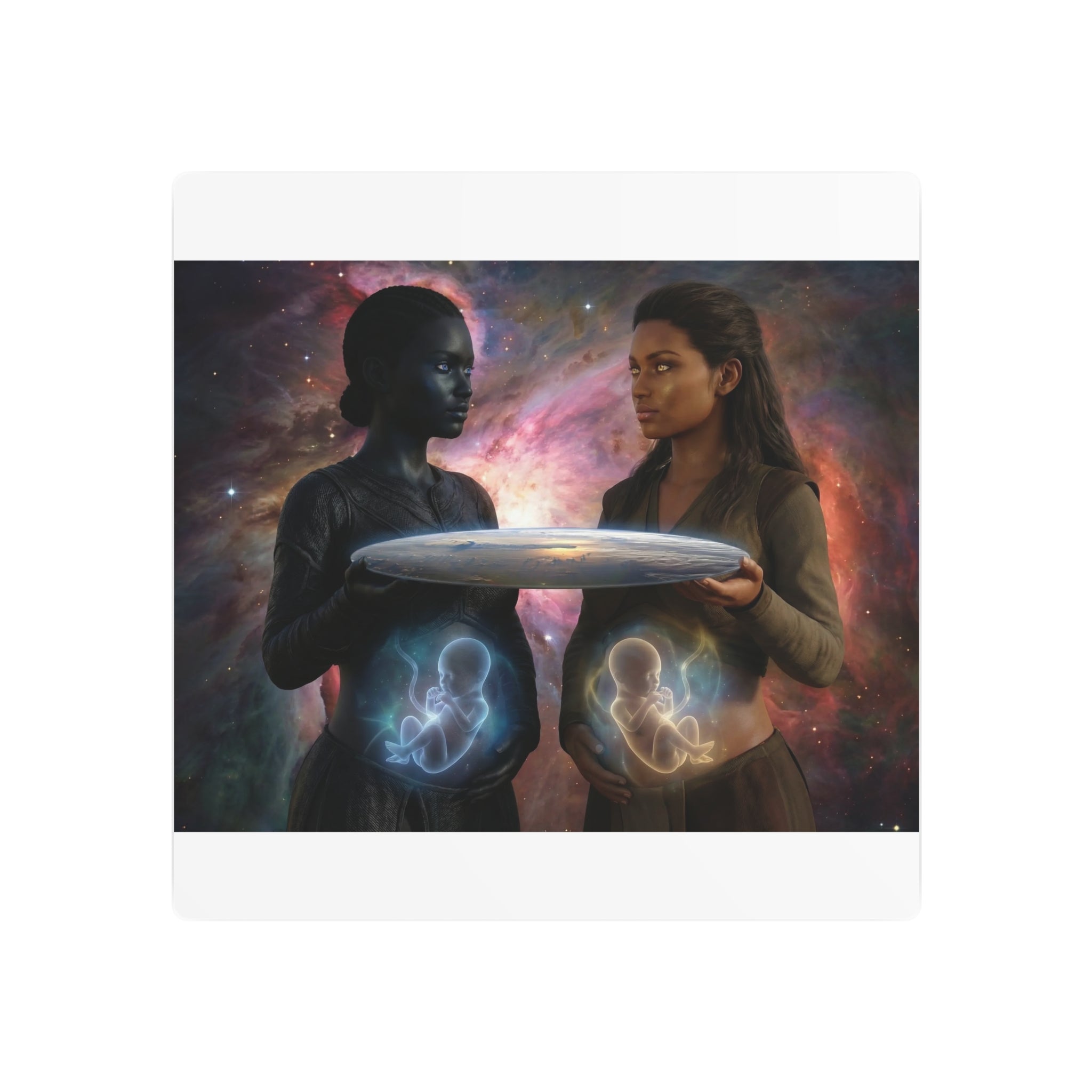 Metal Art Sign — Cosmic Mothers Artwork